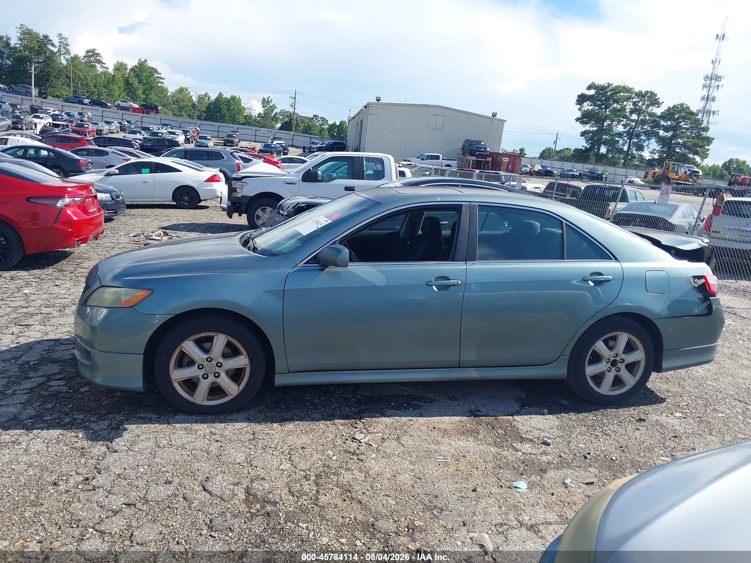 2007 Toyota Camry Se Light Blue vin: 4T1BE46K27U686924