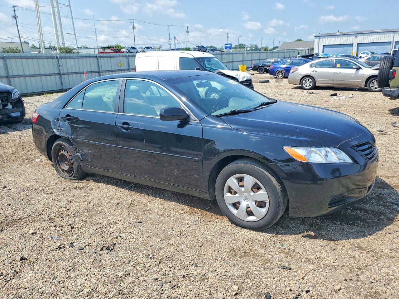 2007 Toyota Camry Le Black vin: 4T1BE46K27U710302