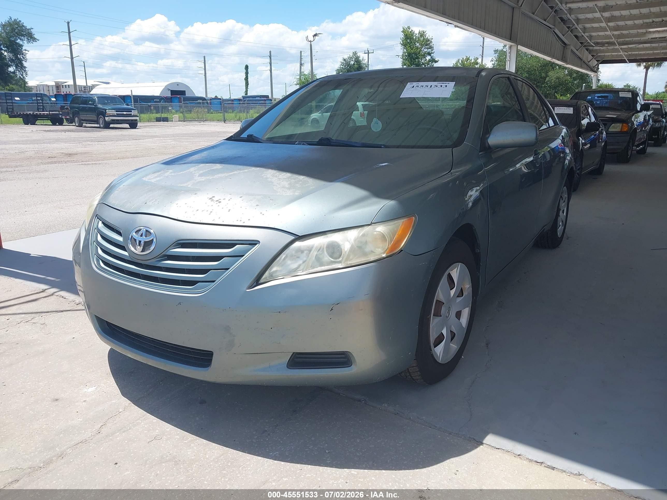 2007 Toyota Camry Le Gray vin: 4T1BE46K27U724040