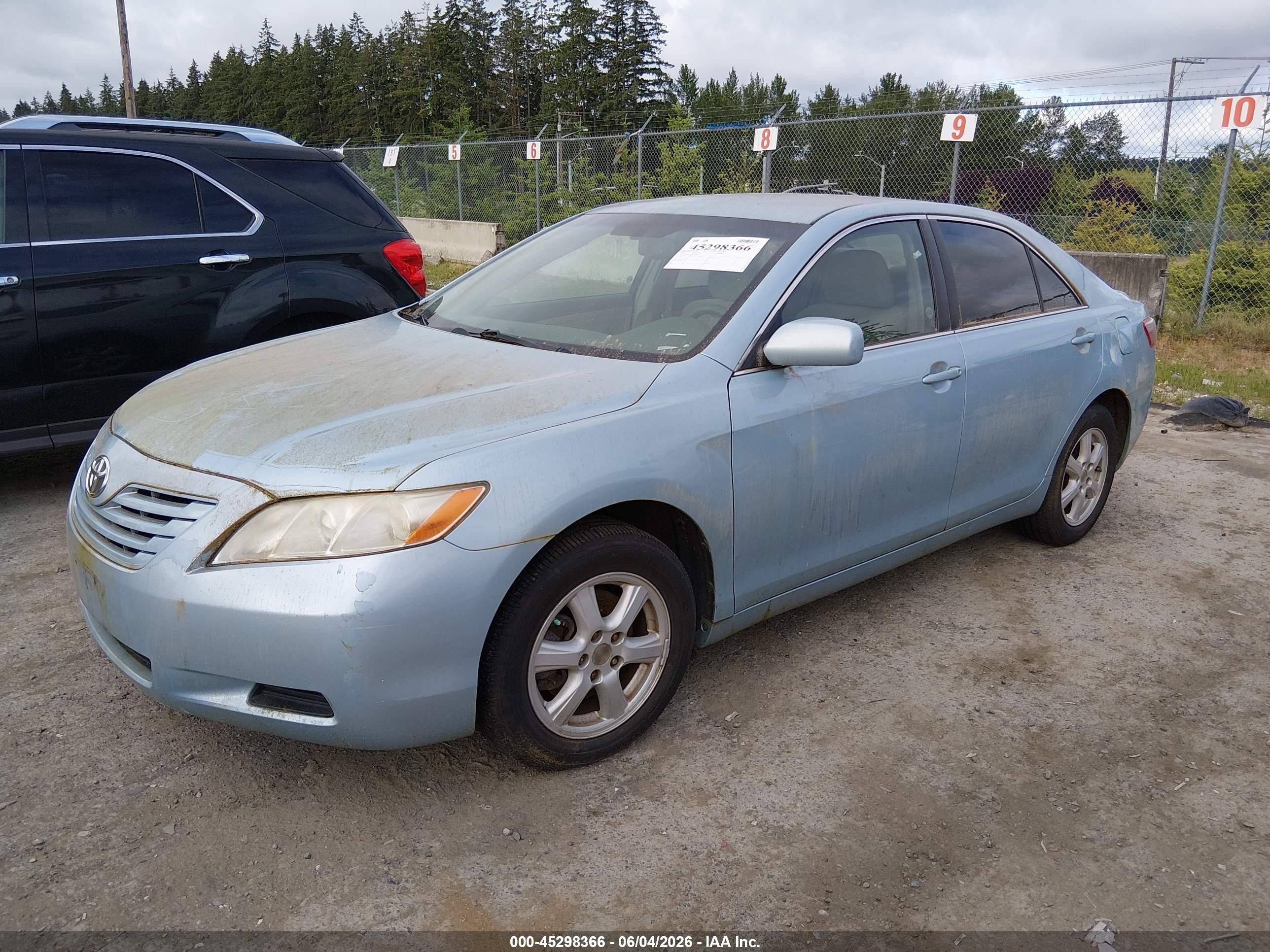 2007 Toyota Camry Le Light Blue vin: 4T1BE46K27U725057
