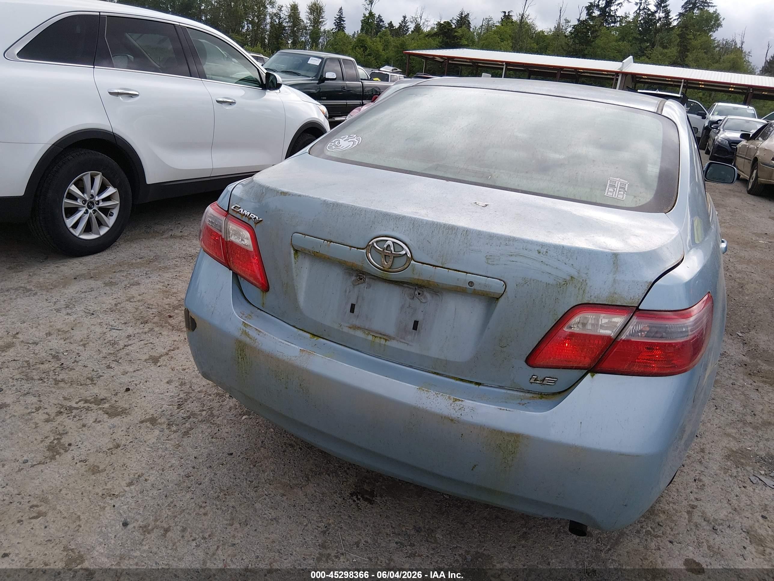 2007 Toyota Camry Le Light Blue vin: 4T1BE46K27U725057