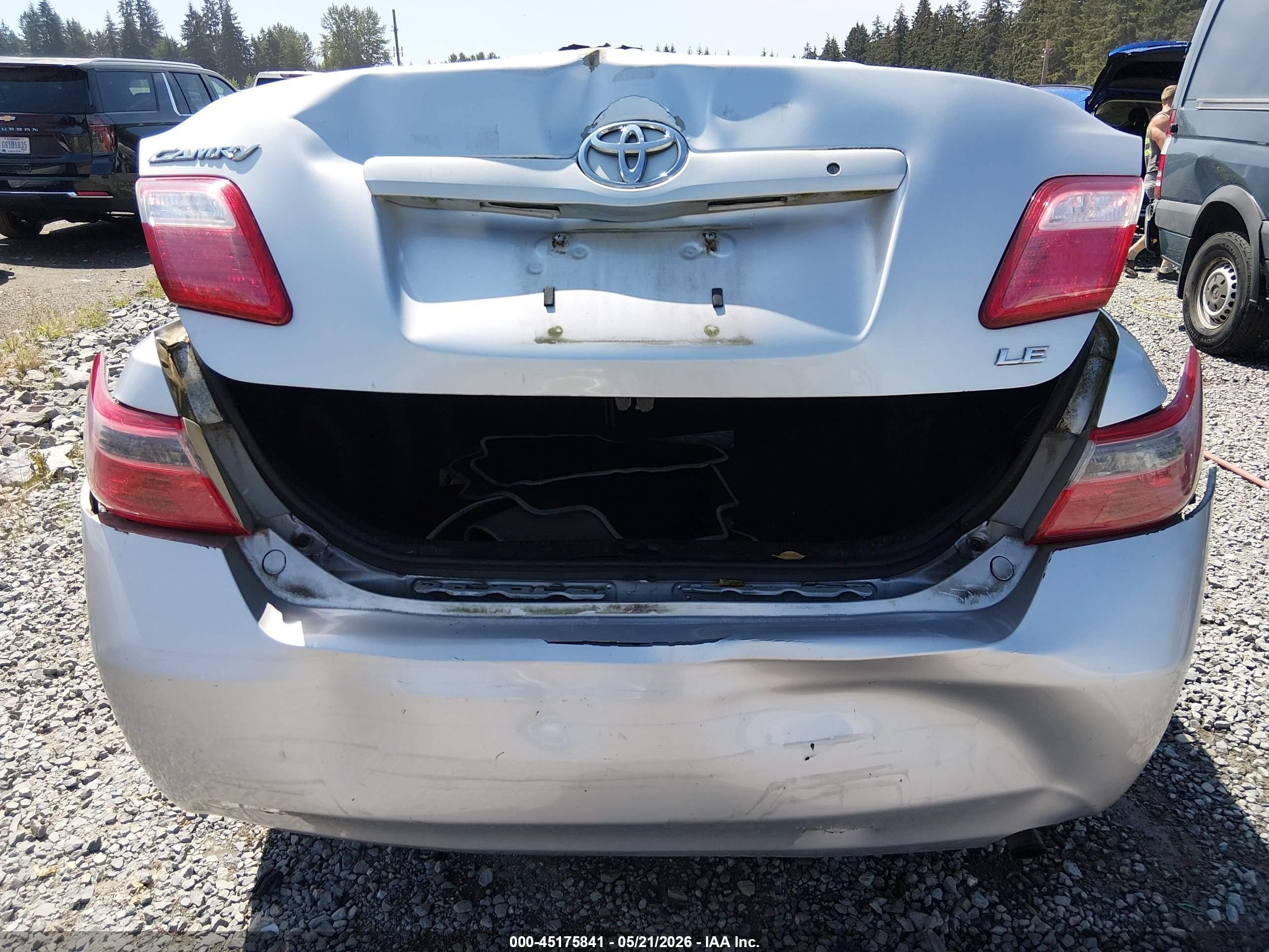 2008 Toyota Camry Le Silver vin: 4T1BE46K28U208889