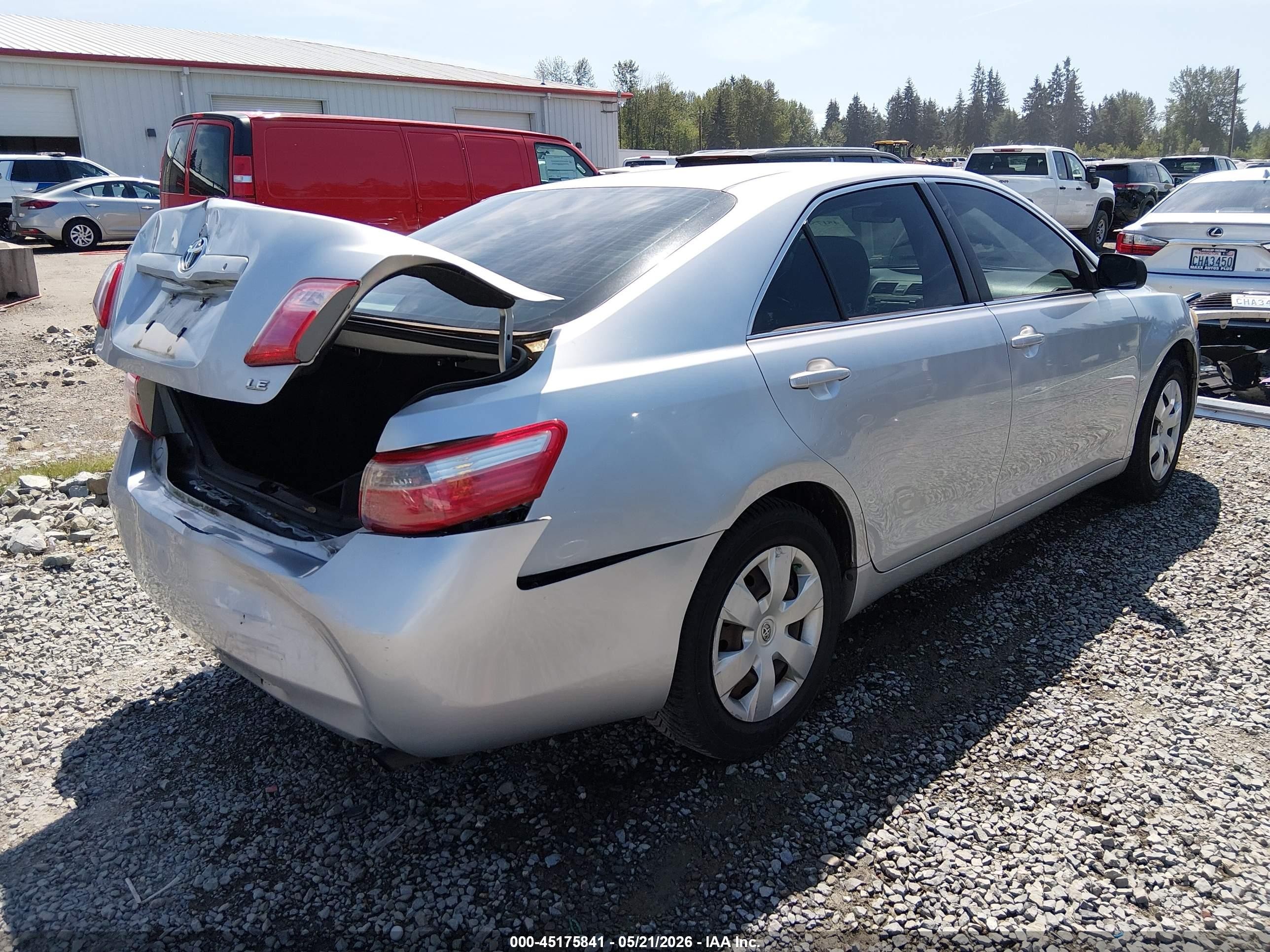 2008 Toyota Camry Le Silver vin: 4T1BE46K28U208889