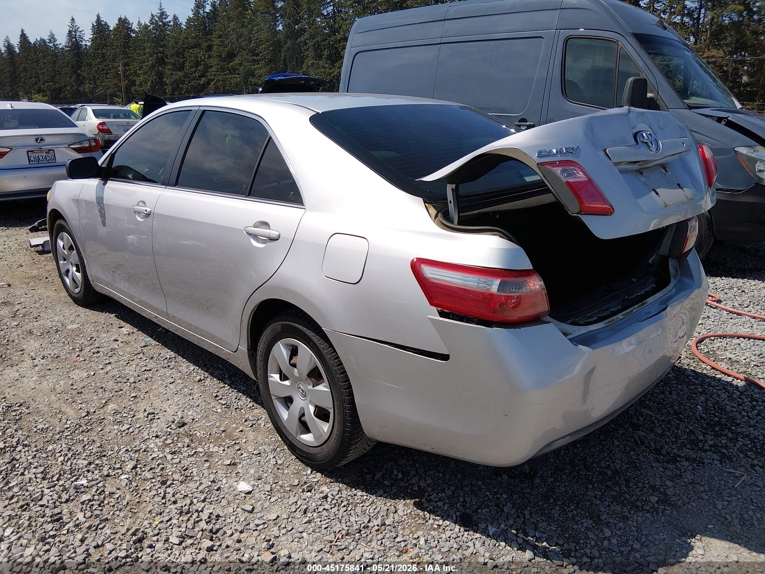 2008 Toyota Camry Le Silver vin: 4T1BE46K28U208889