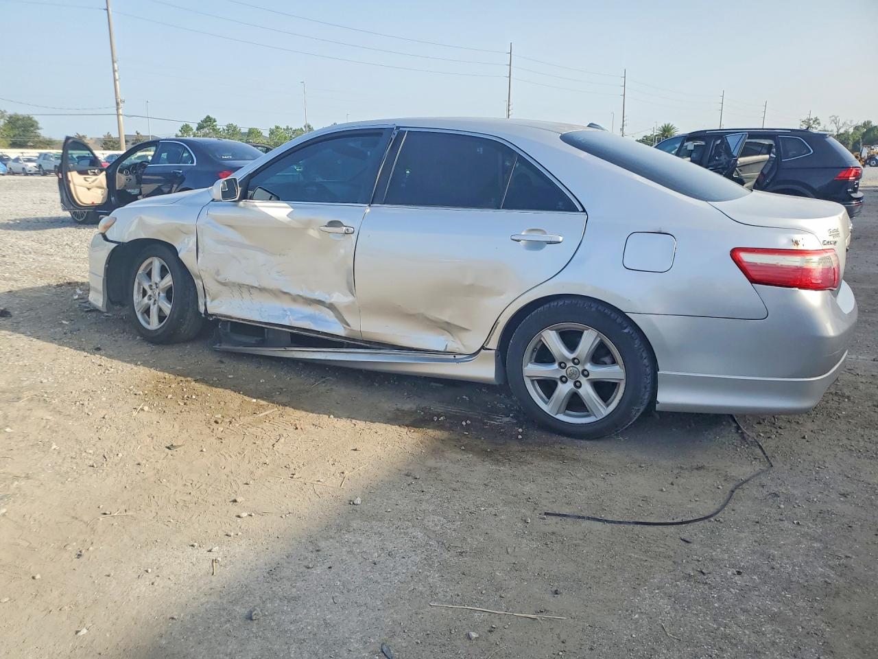 2008 Toyota Camry Se Silver vin: 4T1BE46K28U230911