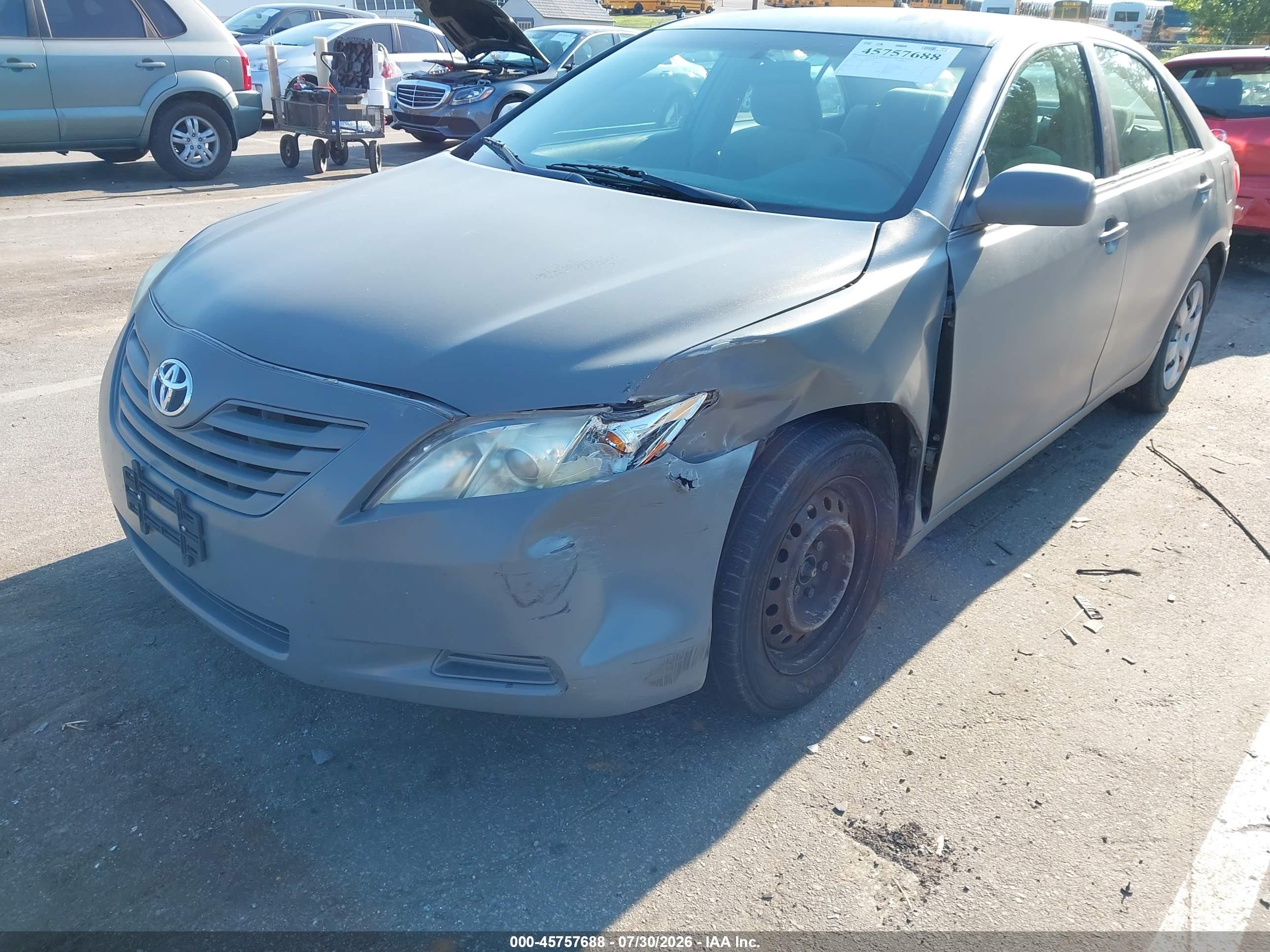 2008 Toyota Camry Le Серый vin: 4T1BE46K28U256277
