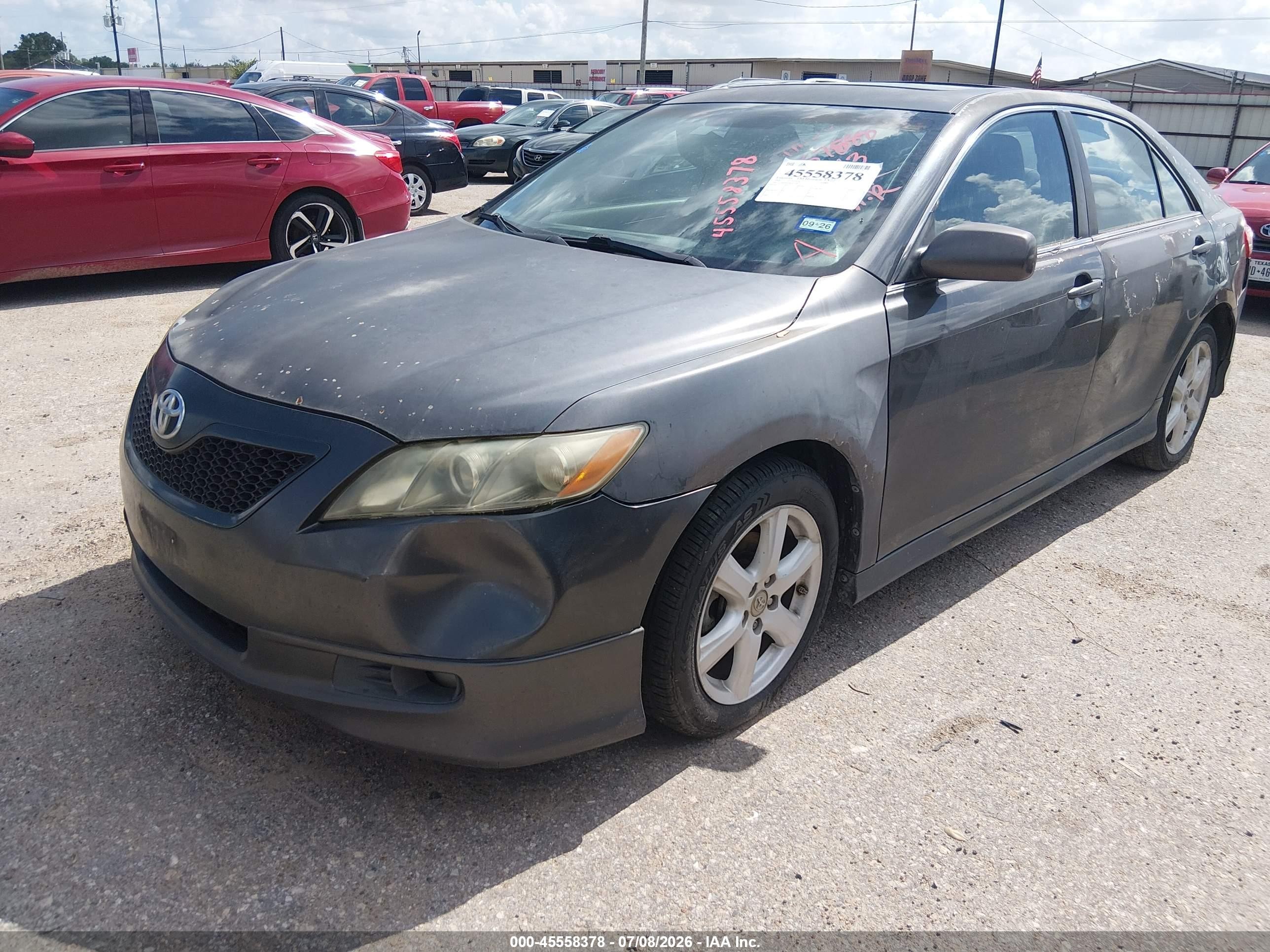 2008 Toyota Camry Se Серый vin: 4T1BE46K28U257588