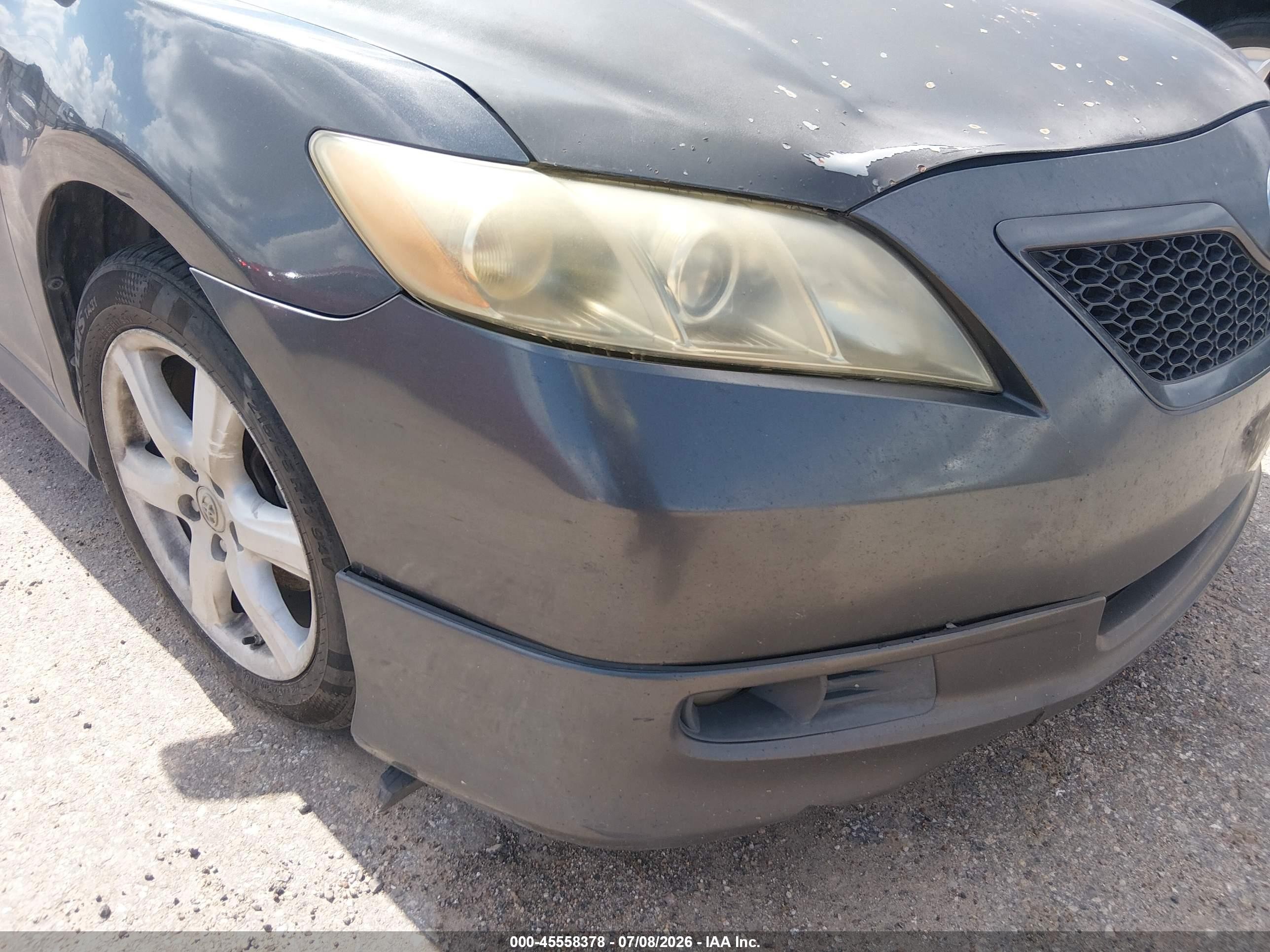 2008 Toyota Camry Se Серый vin: 4T1BE46K28U257588