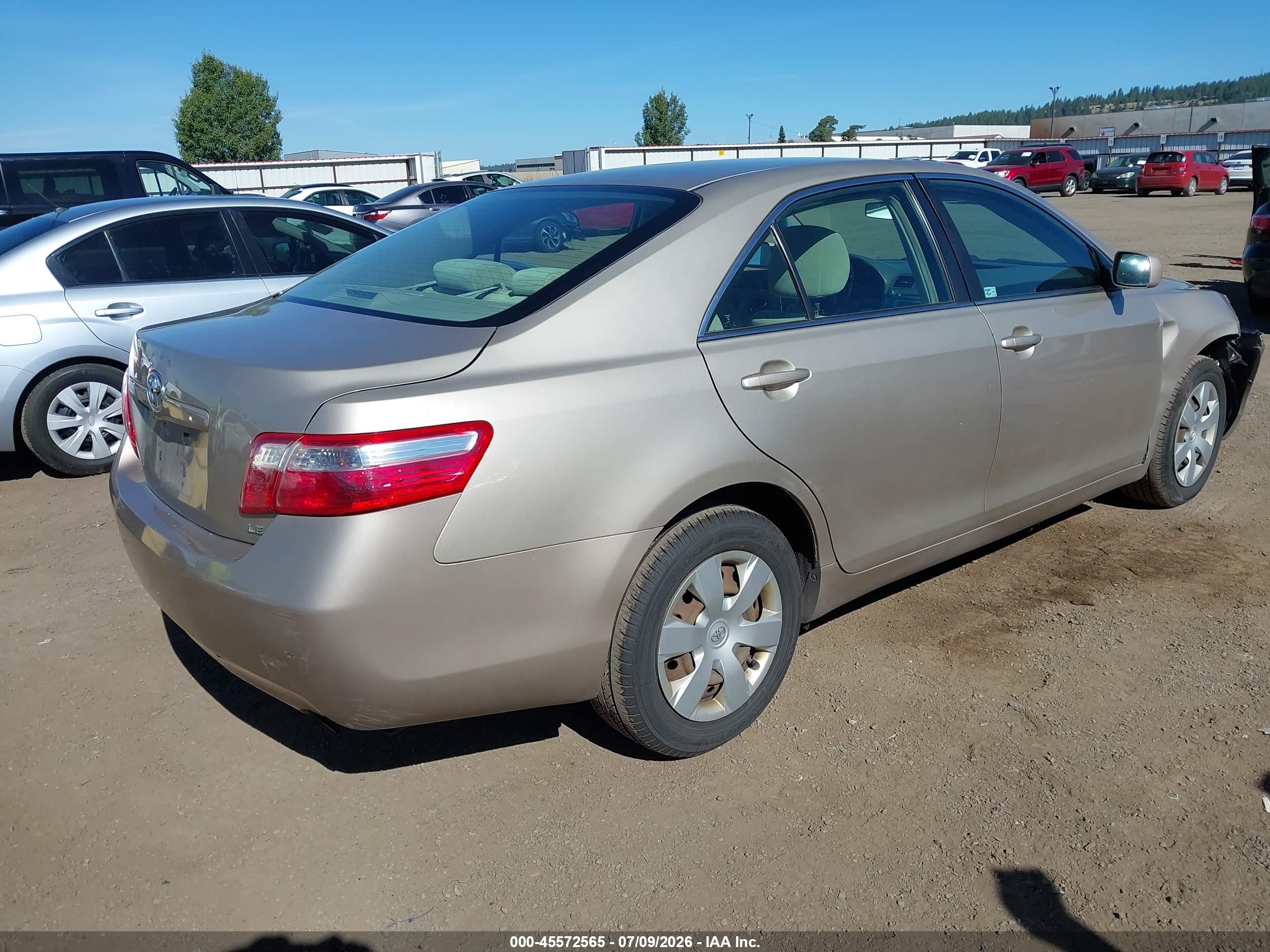 2008 Toyota Camry Le Brown vin: 4T1BE46K28U736092
