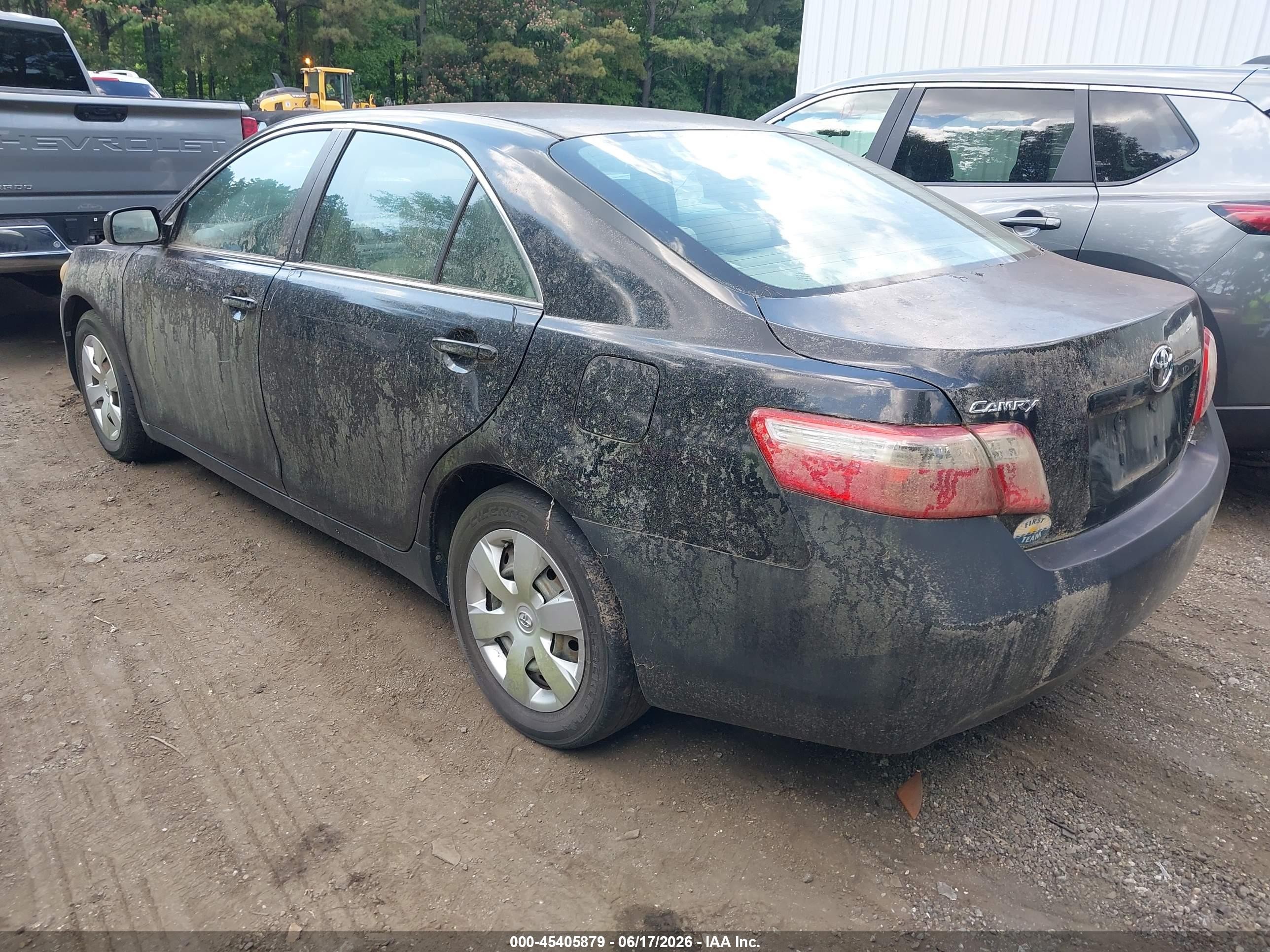 2008 Toyota Camry Le Черный vin: 4T1BE46K28U738151