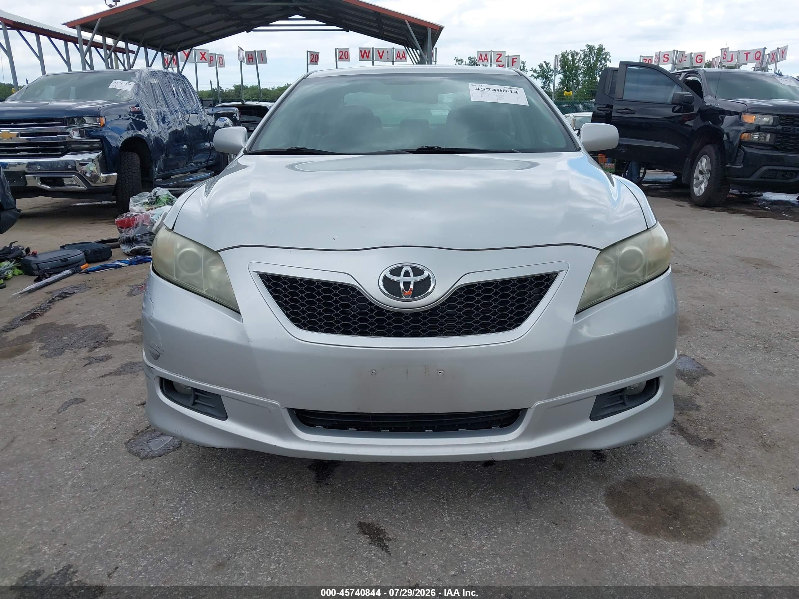 2008 Toyota Camry Se Silver vin: 4T1BE46K28U747643