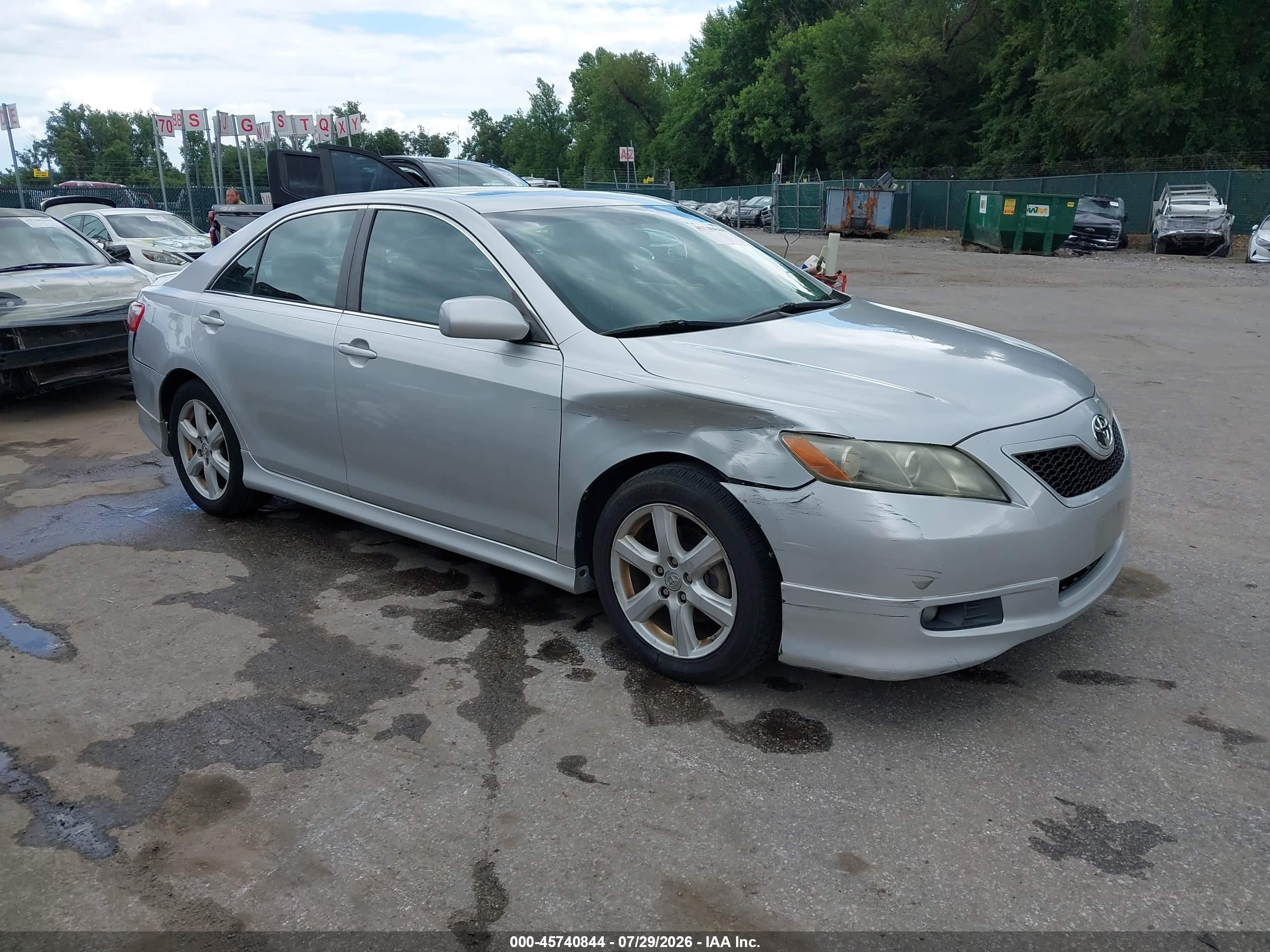 2008 Toyota Camry Se Silver vin: 4T1BE46K28U747643