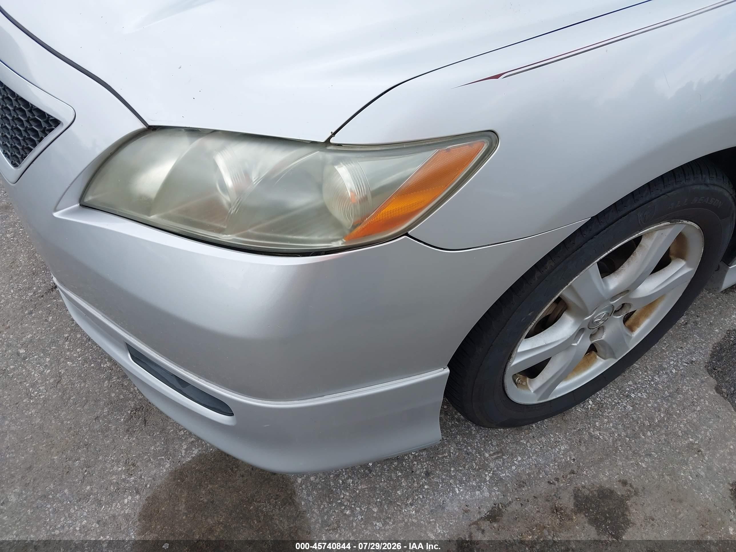 2008 Toyota Camry Se Silver vin: 4T1BE46K28U747643