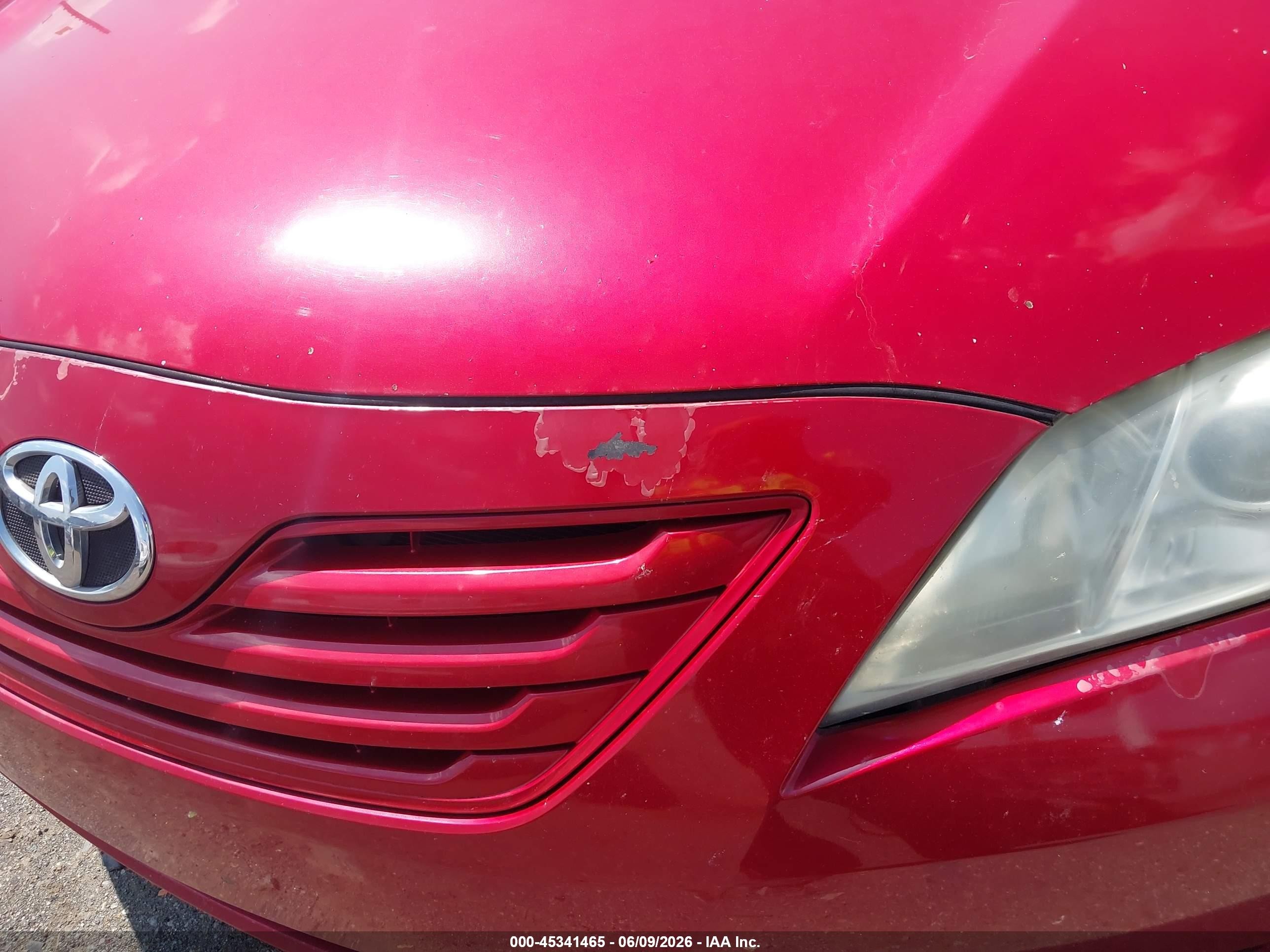 2009 Toyota Camry Le Red vin: 4T1BE46K29U286784