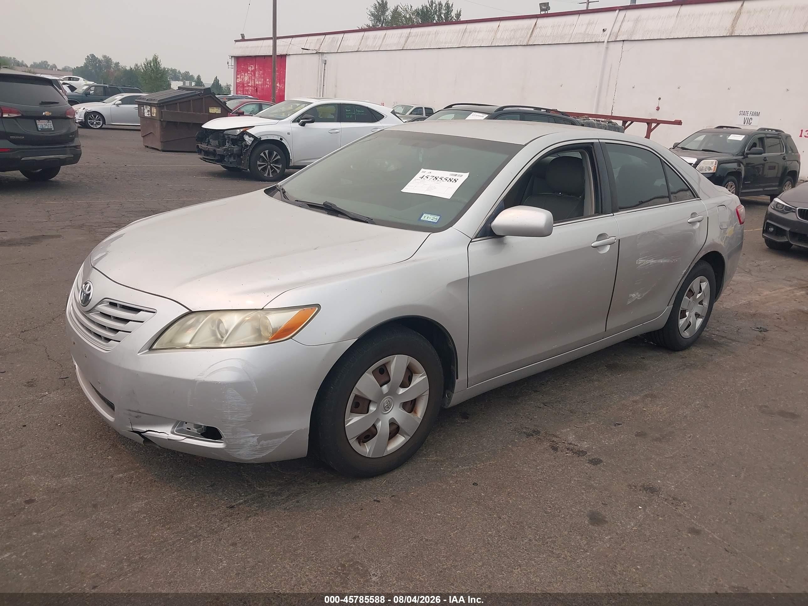 2009 Toyota Camry Le Silver vin: 4T1BE46K29U353593