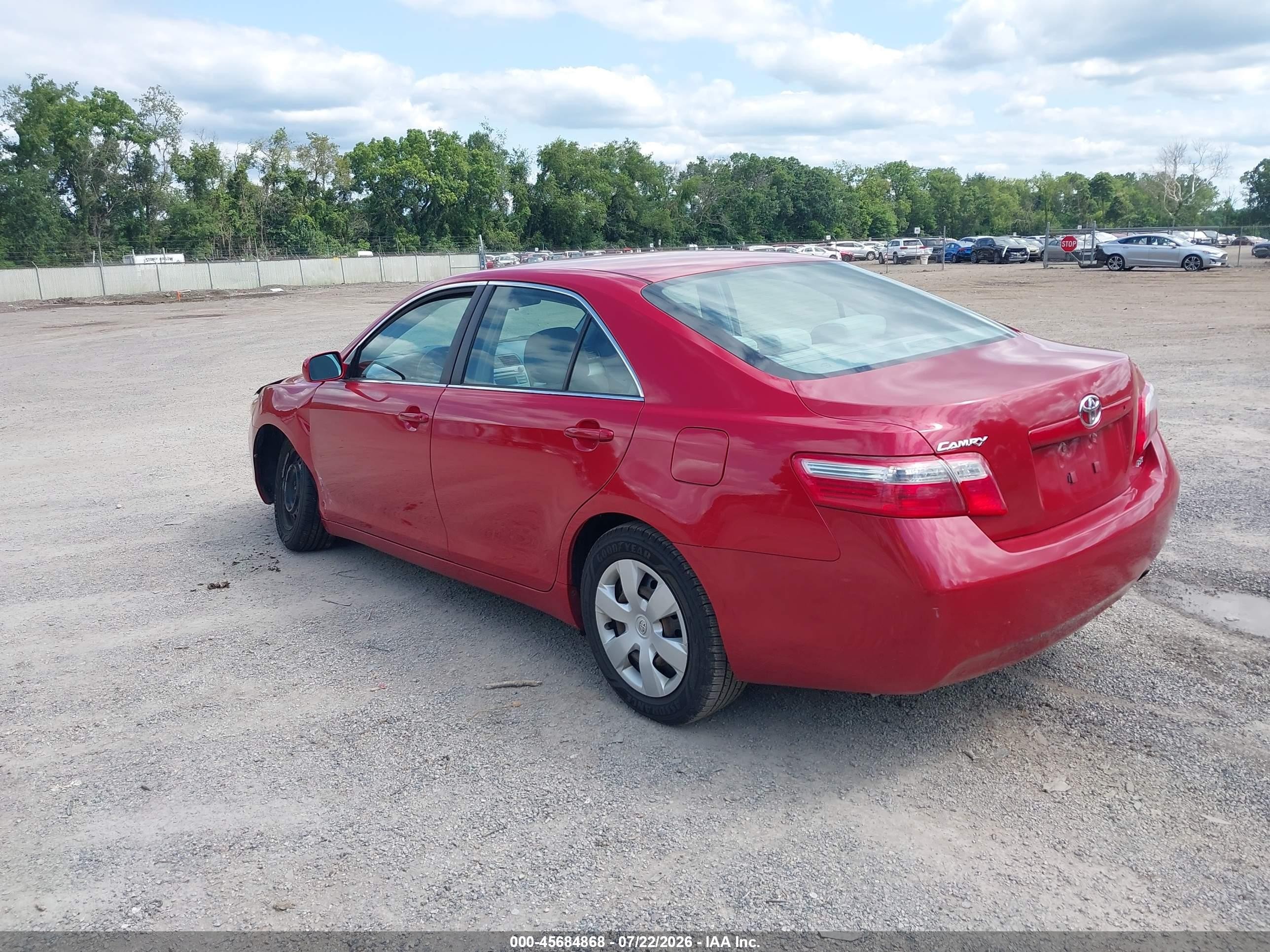 2009 Toyota Camry Le Red vin: 4T1BE46K29U378509