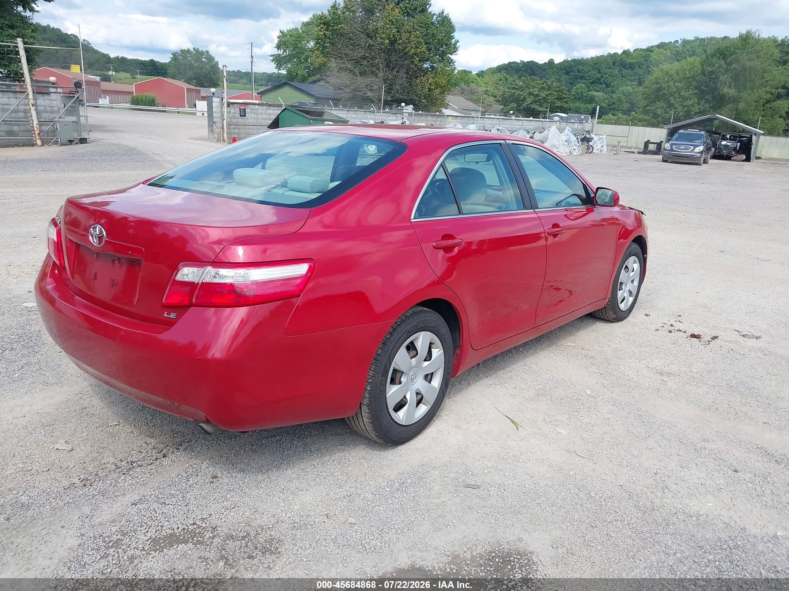 2009 Toyota Camry Le Red vin: 4T1BE46K29U378509
