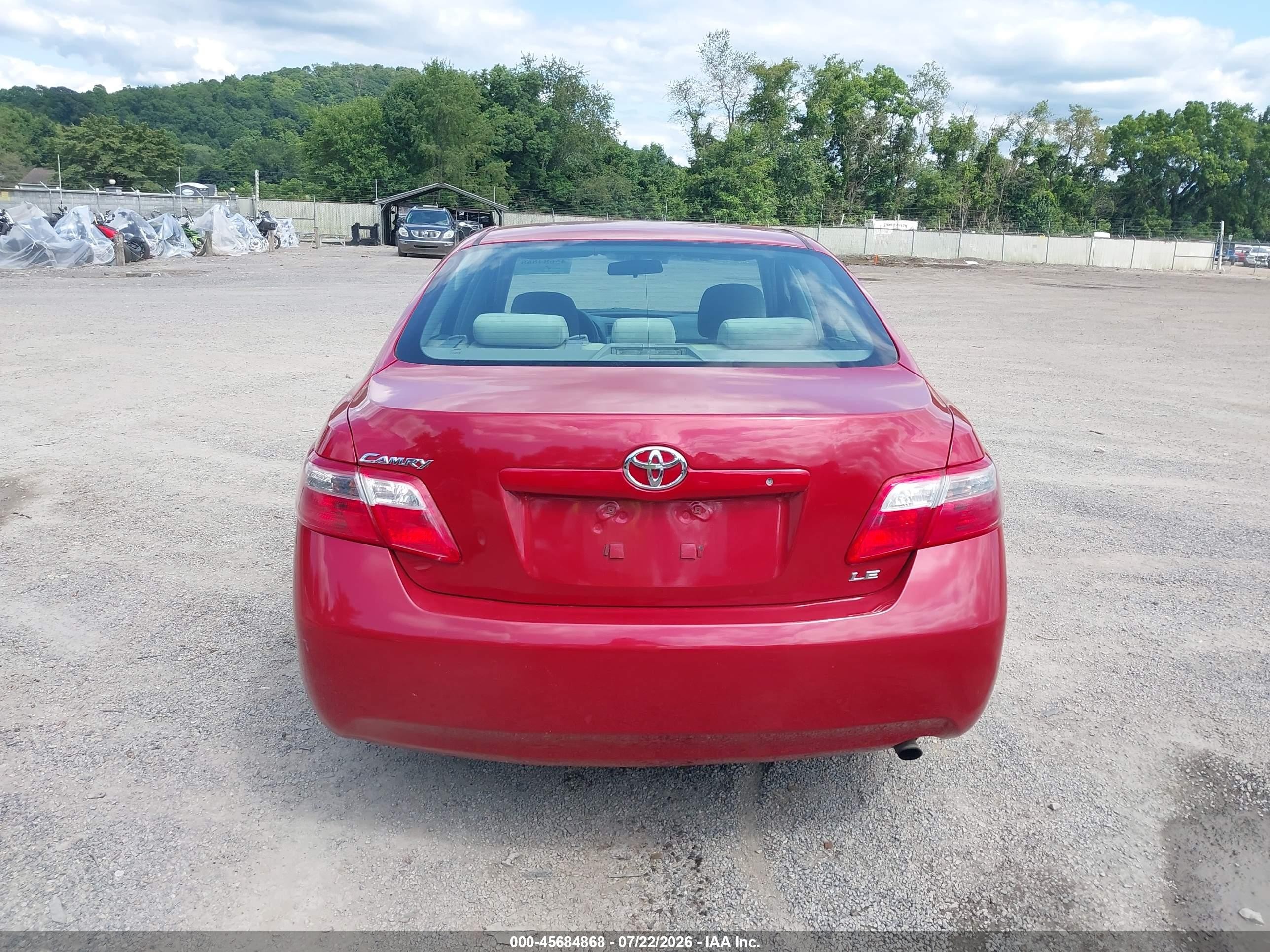 2009 Toyota Camry Le Red vin: 4T1BE46K29U378509