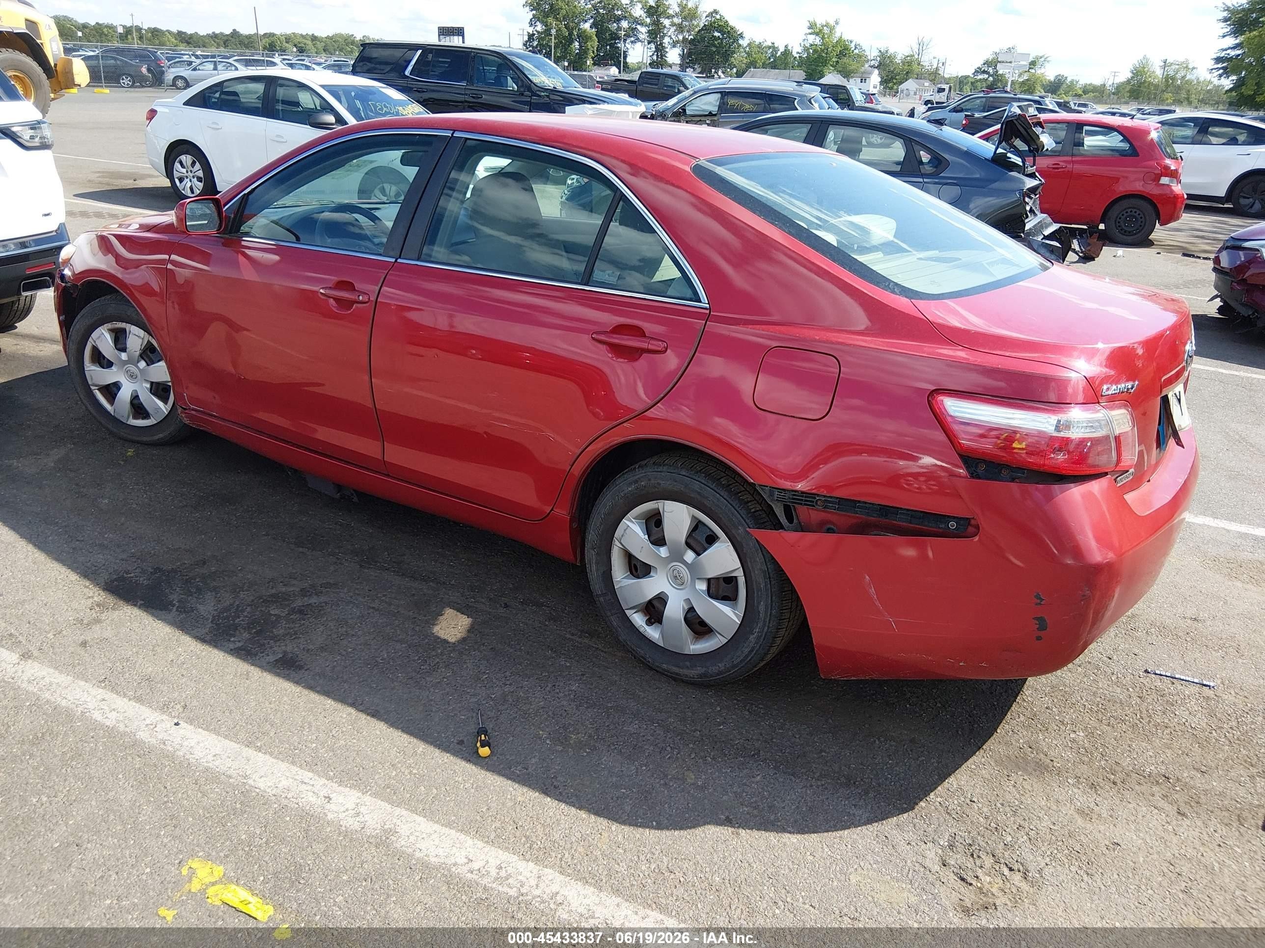 2009 Toyota Camry Le Red vin: 4T1BE46K29U392118
