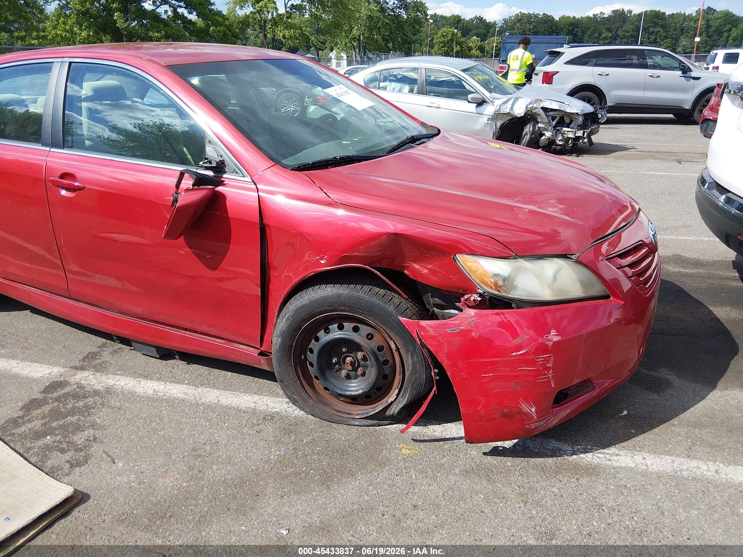 2009 Toyota Camry Le Red vin: 4T1BE46K29U392118