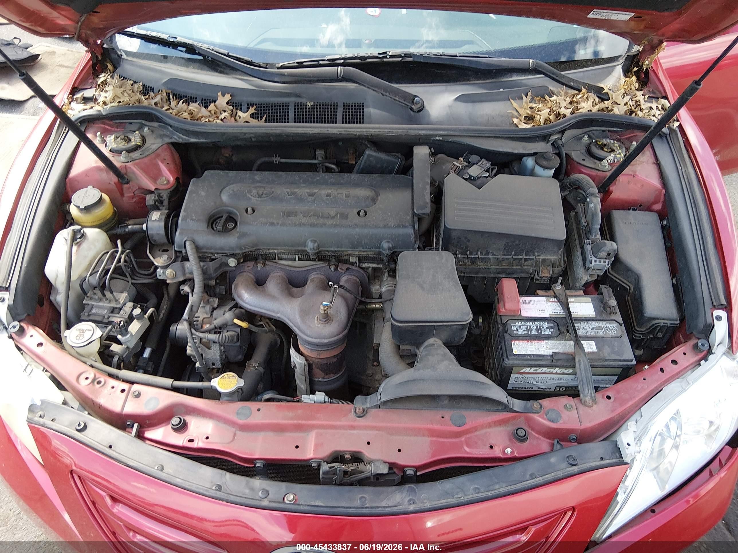2009 Toyota Camry Le Red vin: 4T1BE46K29U392118