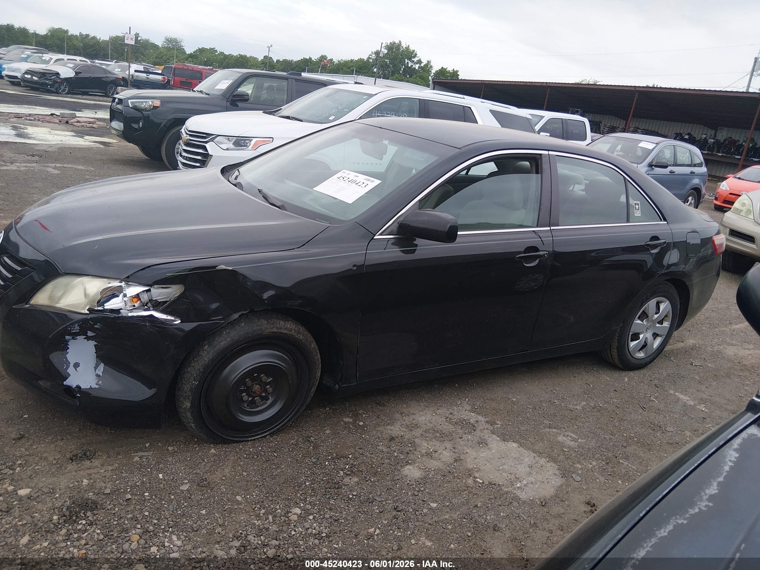 2009 Toyota Camry Le Black vin: 4T1BE46K29U825470