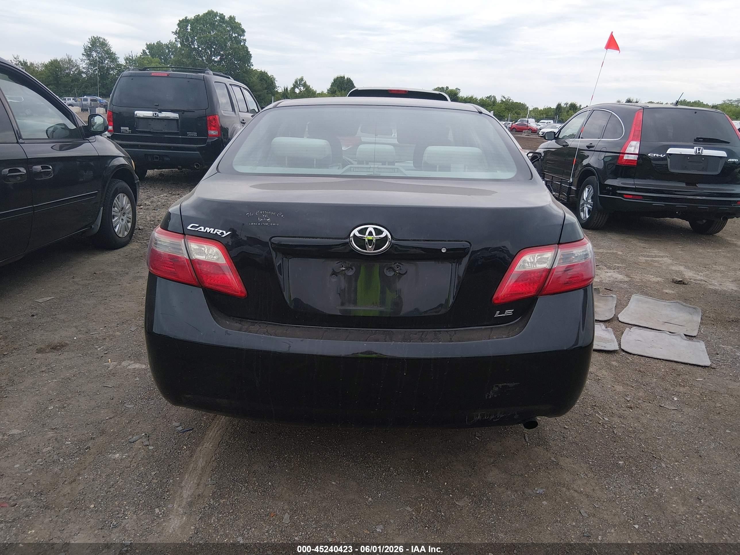 2009 Toyota Camry Le Black vin: 4T1BE46K29U825470