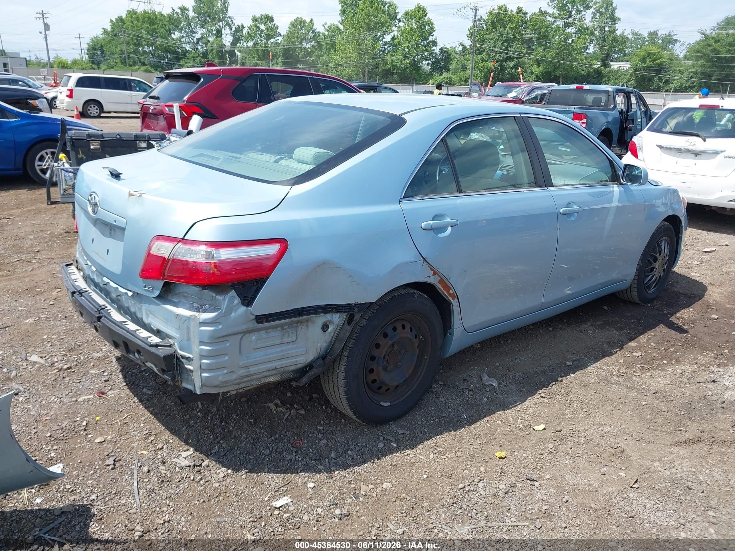 2009 Toyota Camry Le Light Blue vin: 4T1BE46K29U877343