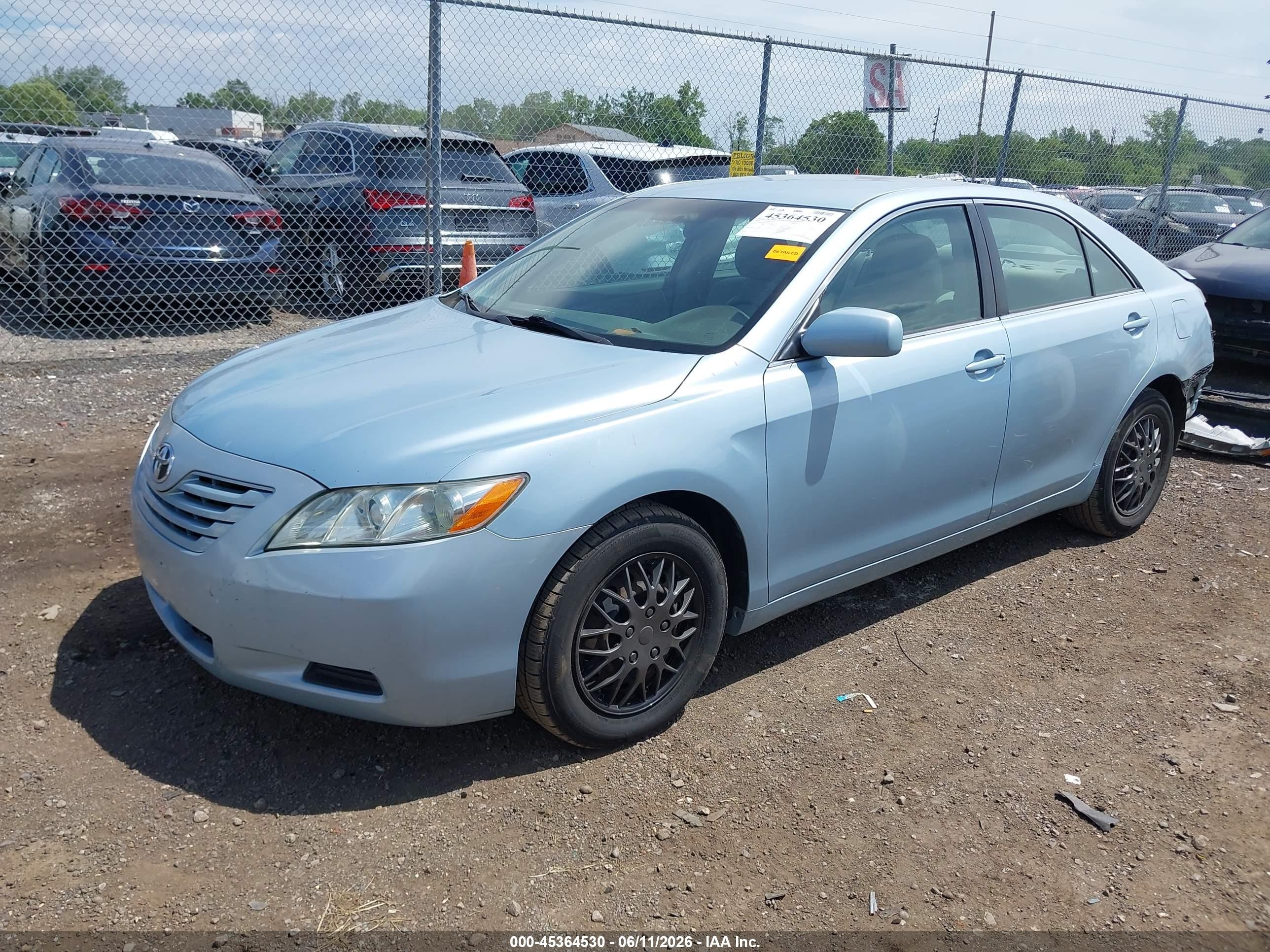 2009 Toyota Camry Le Light Blue vin: 4T1BE46K29U877343