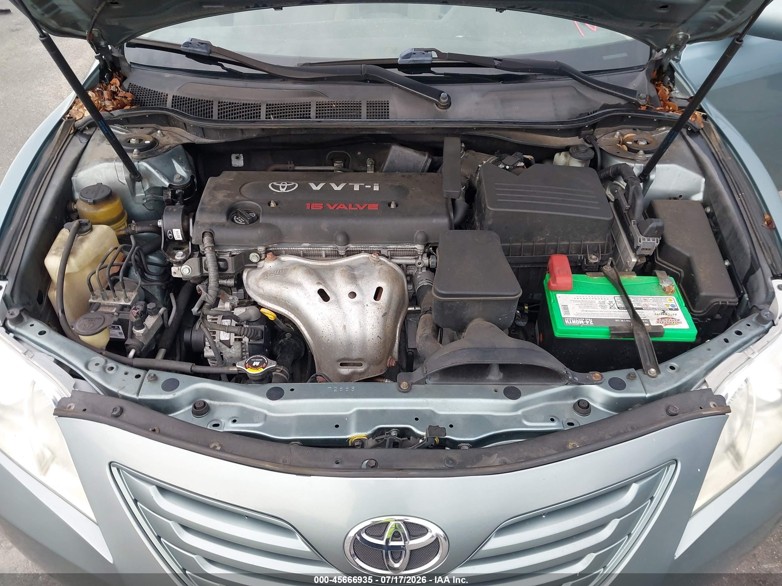 2009 Toyota Camry Le Green vin: 4T1BE46K29U917193