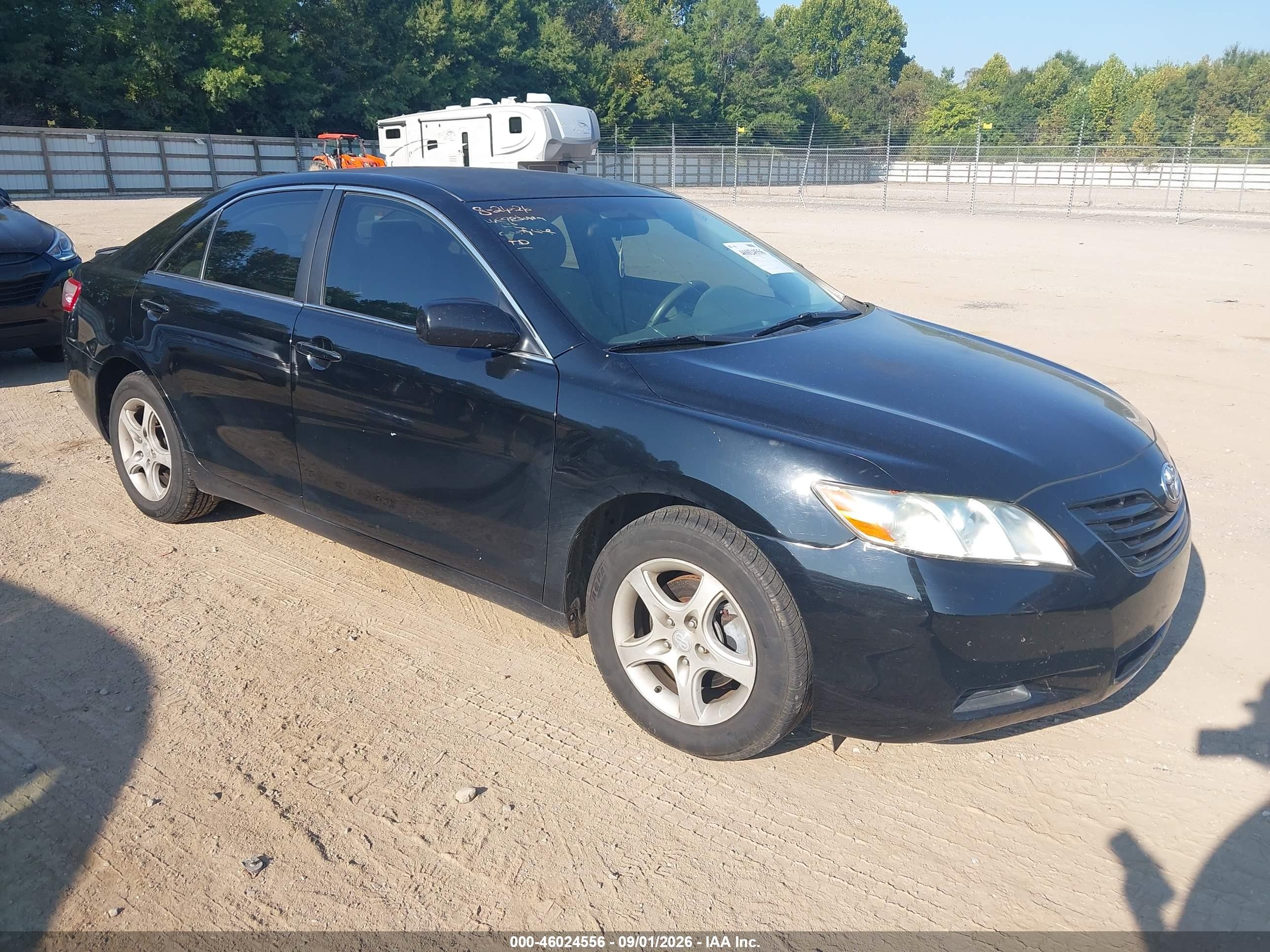 2007 Toyota Camry Le Black vin: 4T1BE46K37U026374