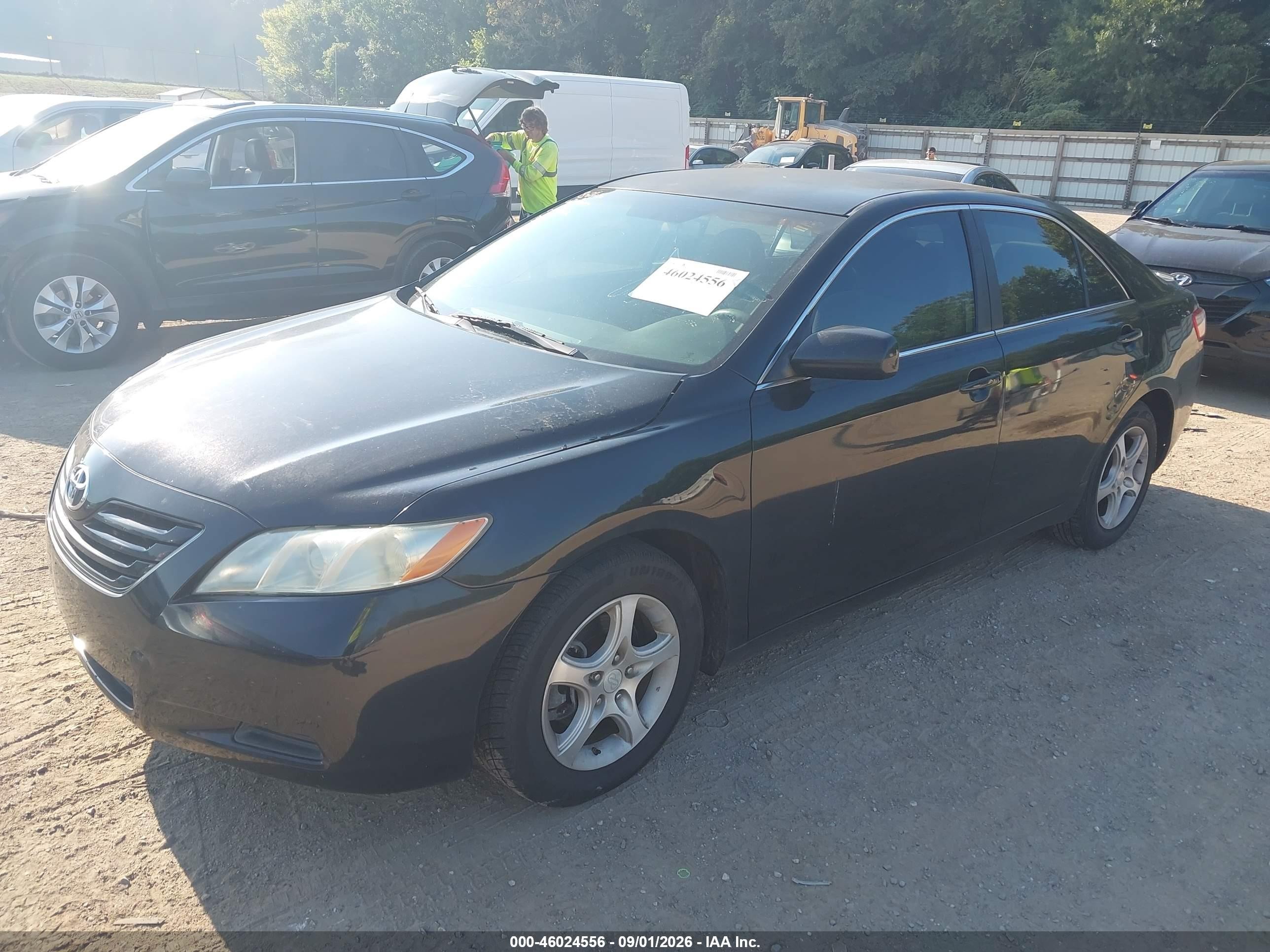 2007 Toyota Camry Le Черный vin: 4T1BE46K37U026374