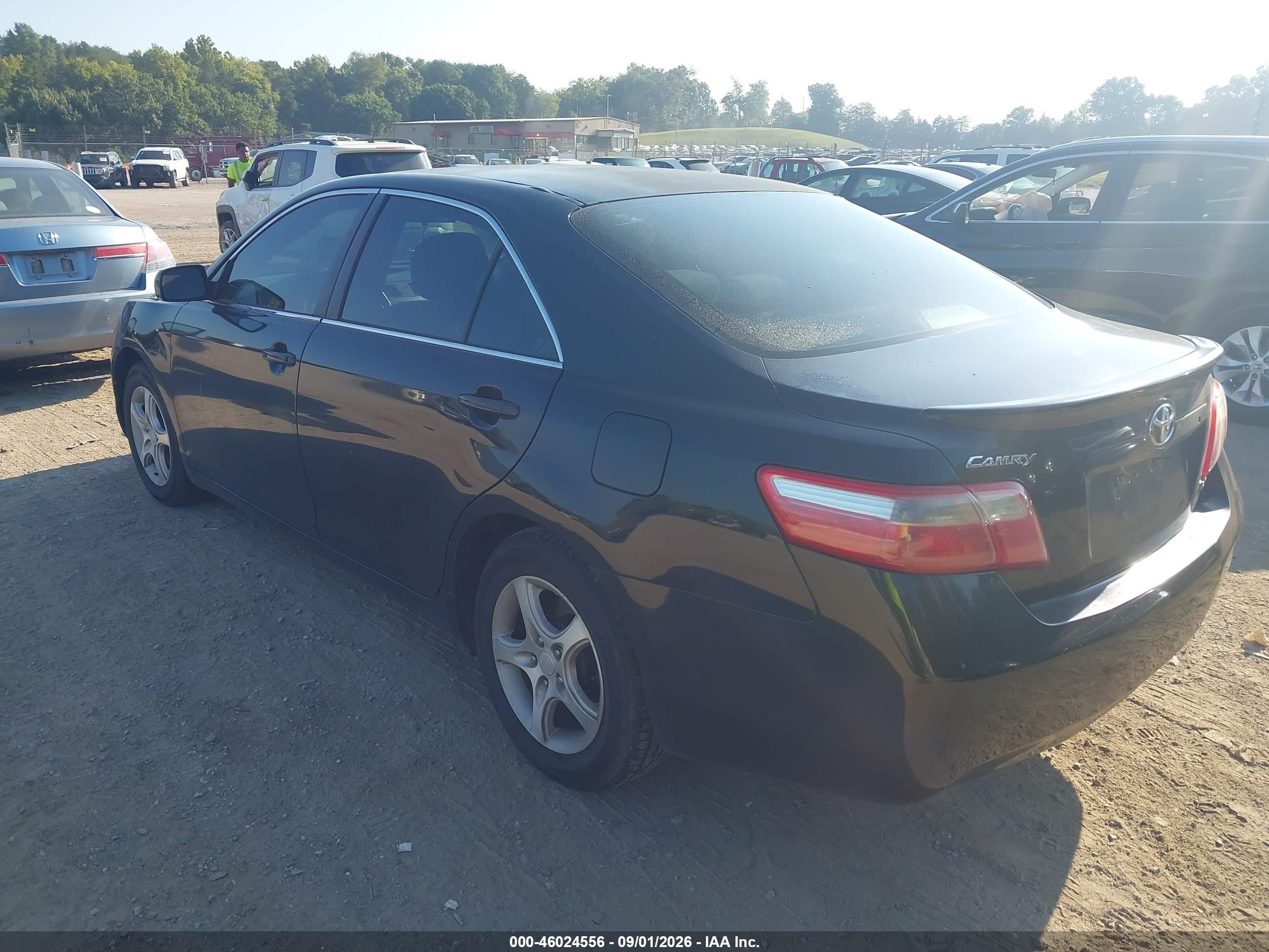 2007 Toyota Camry Le Черный vin: 4T1BE46K37U026374