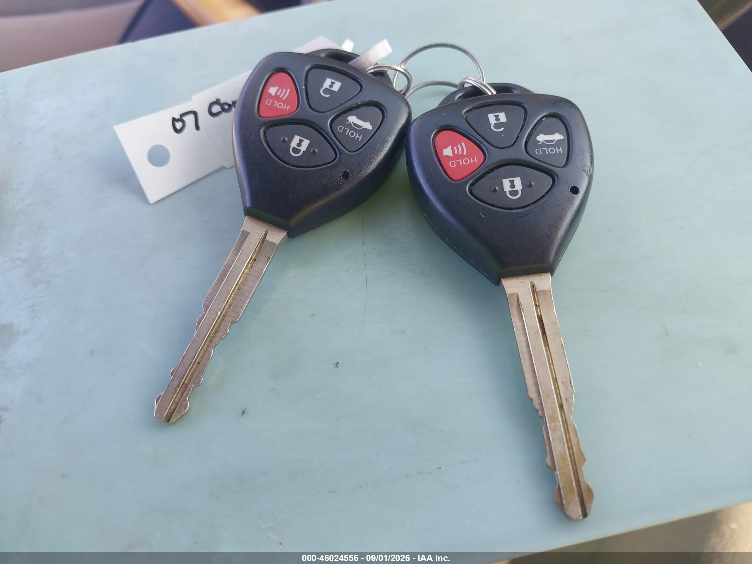 2007 Toyota Camry Le Черный vin: 4T1BE46K37U026374