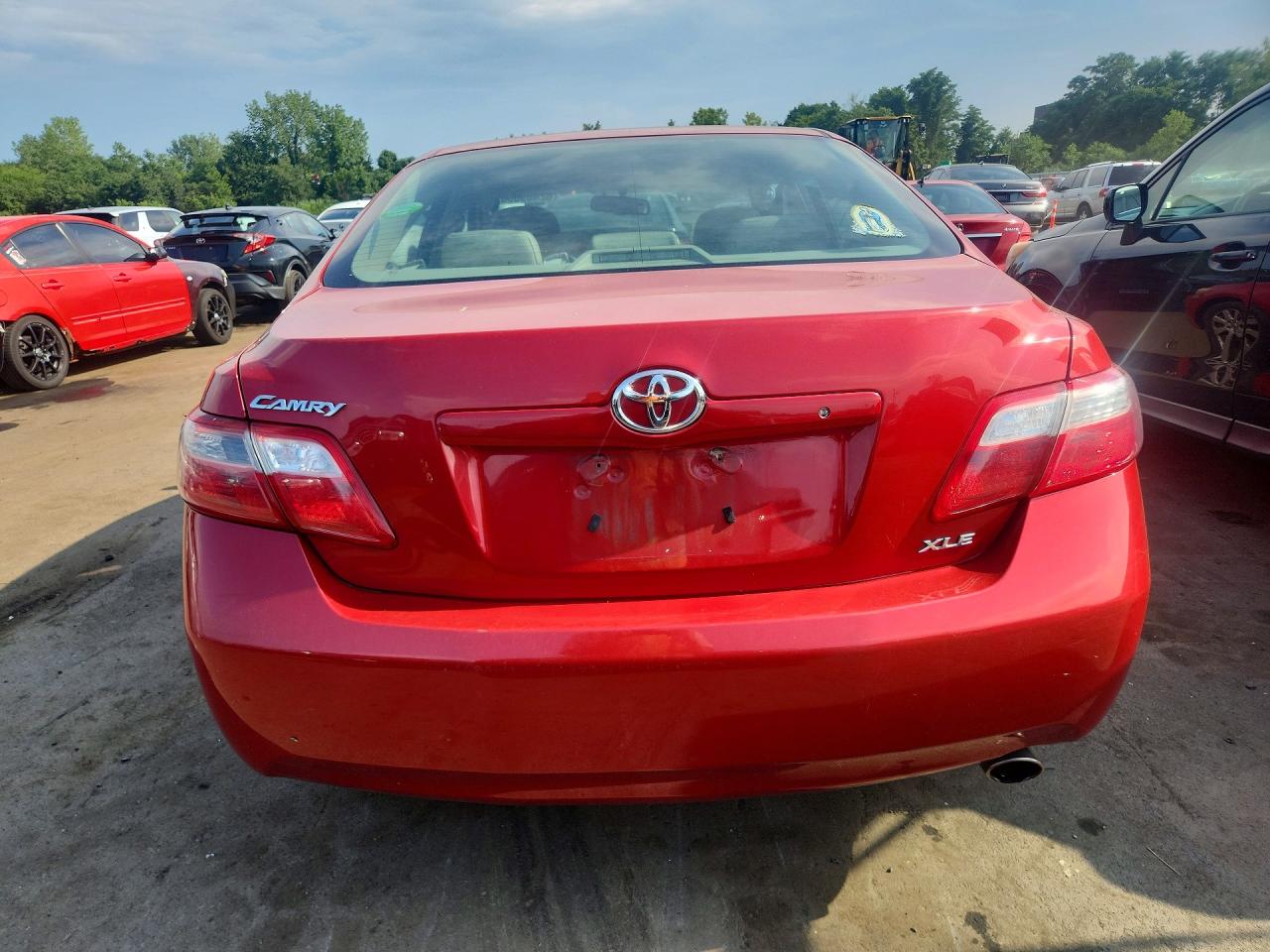 2007 Toyota Camry Xle Красный vin: 4T1BE46K37U051369