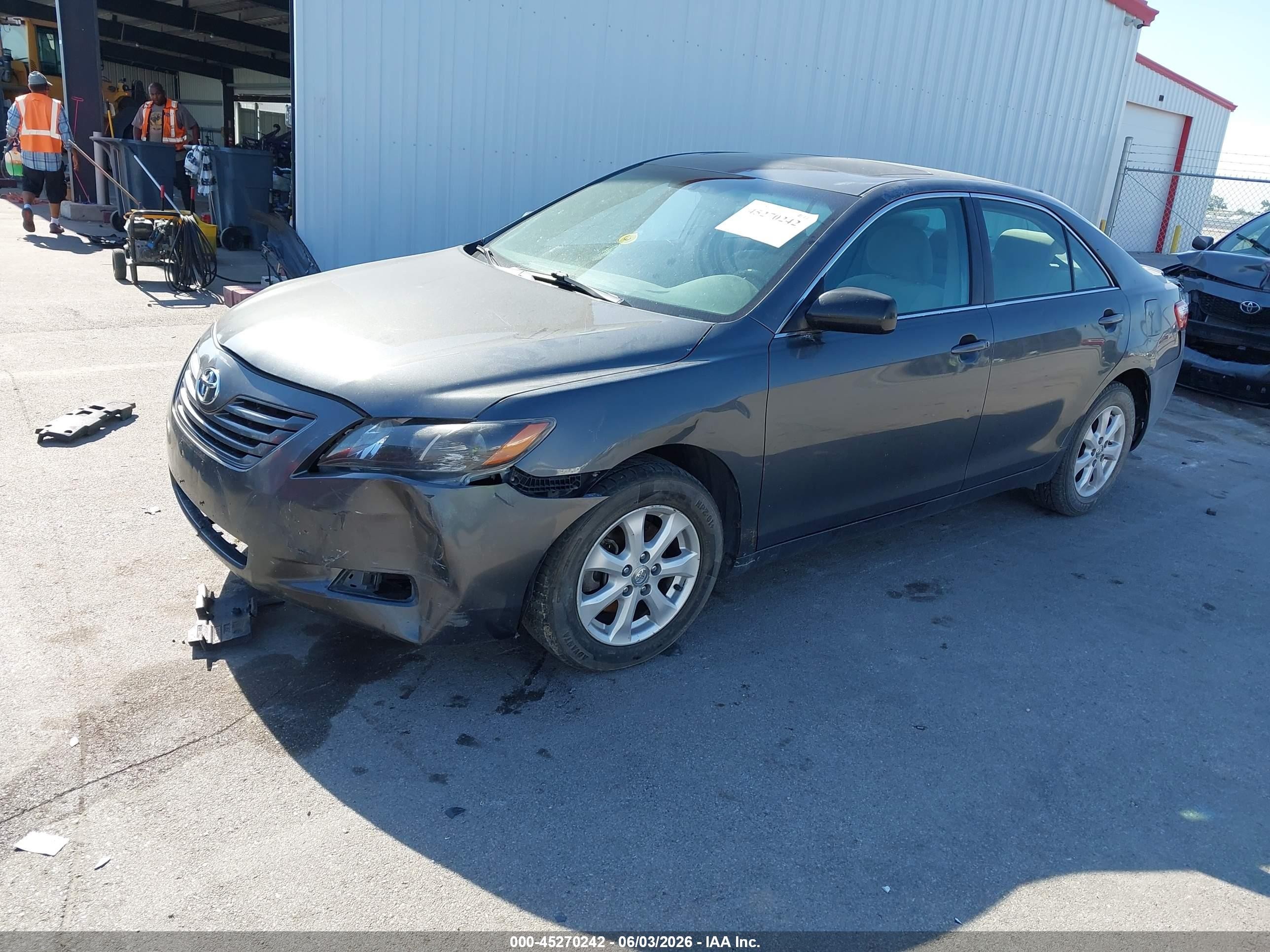 2007 Toyota Camry Le Gray vin: 4T1BE46K37U054045