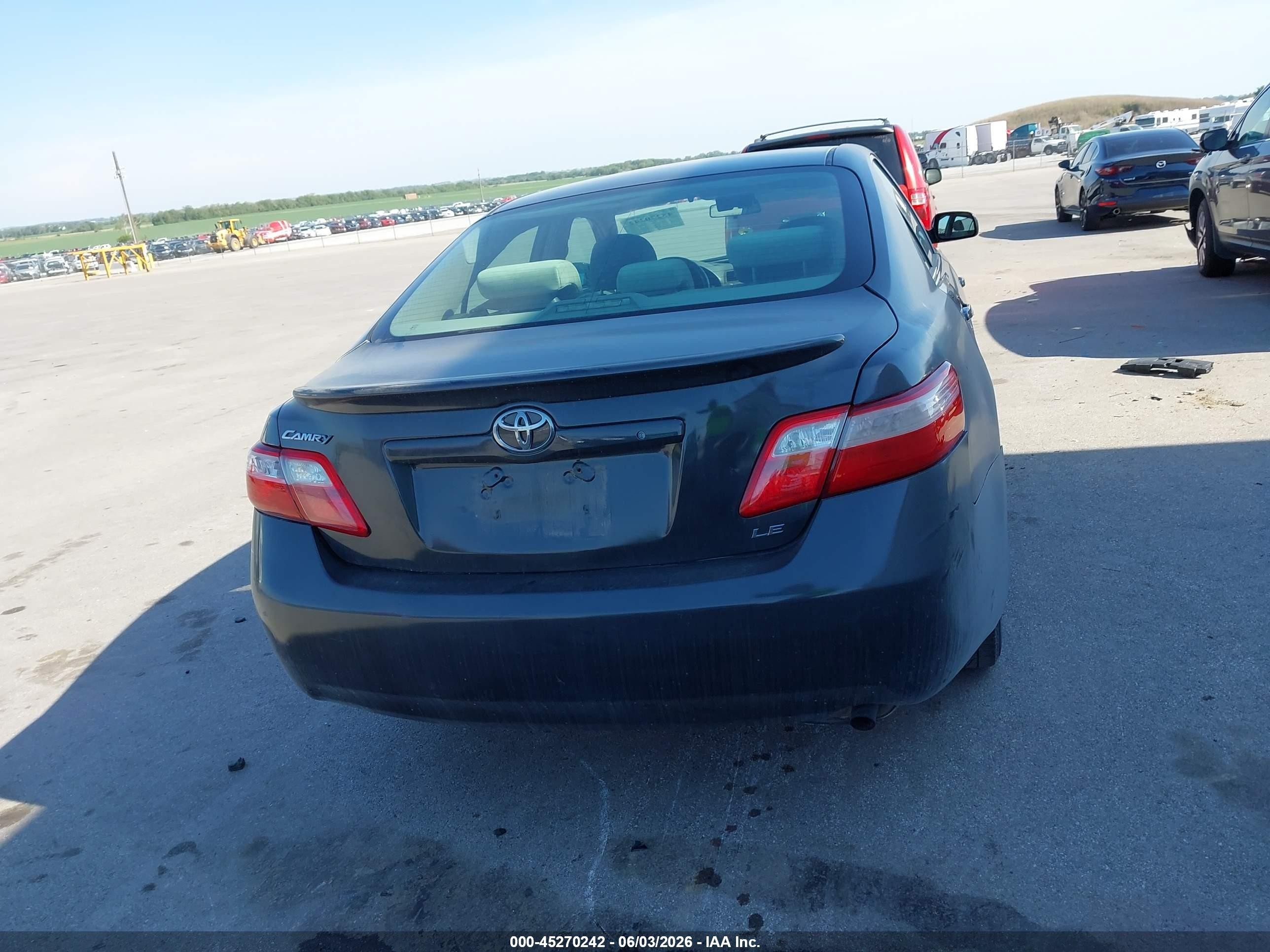 2007 Toyota Camry Le Gray vin: 4T1BE46K37U054045