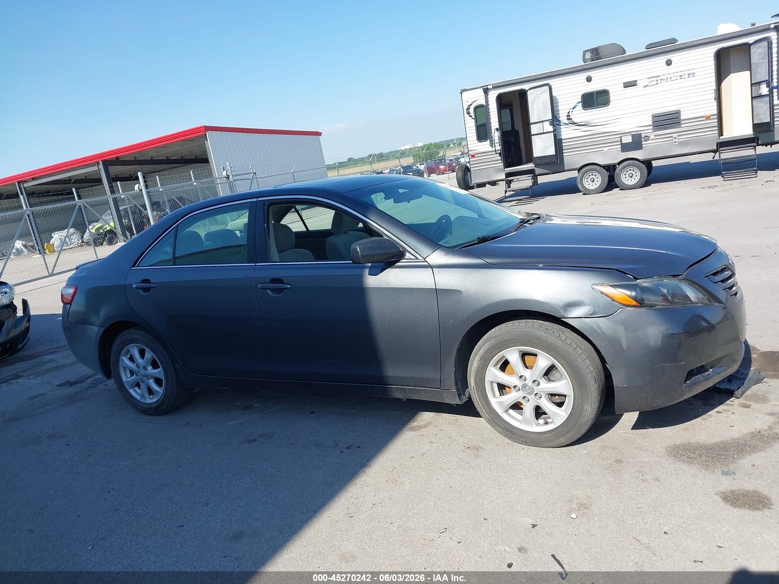 2007 Toyota Camry Le Gray vin: 4T1BE46K37U054045