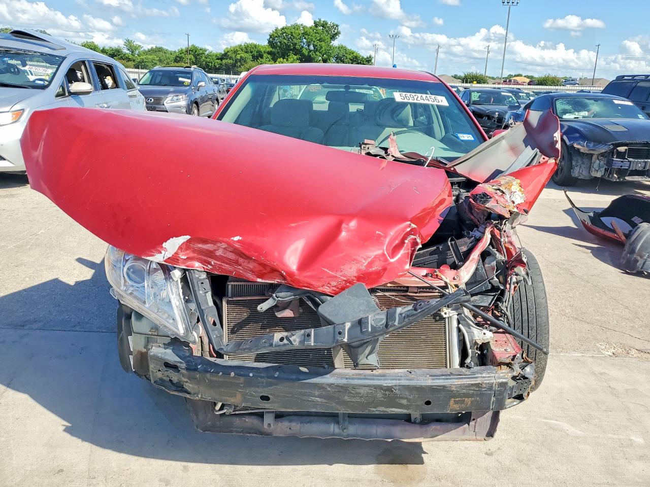2007 Toyota Camry Le Red vin: 4T1BE46K37U067622