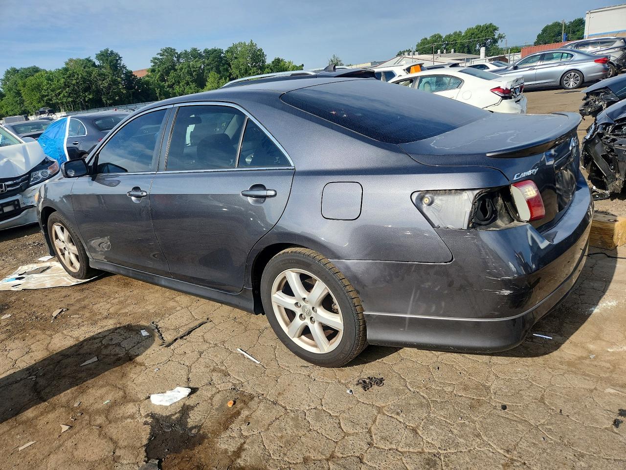 2007 Toyota Camry Se Gray vin: 4T1BE46K37U095579