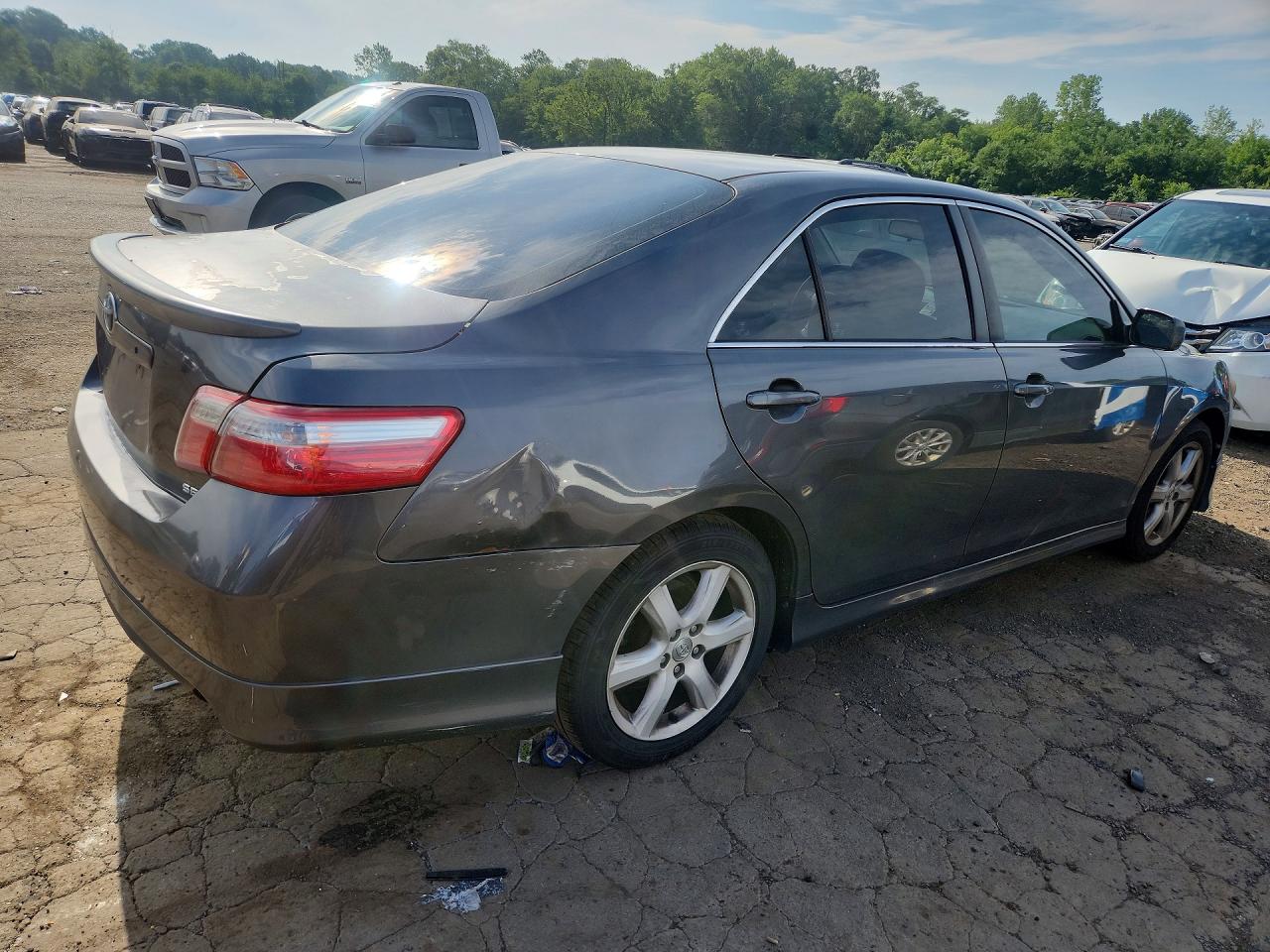 2007 Toyota Camry Se Gray vin: 4T1BE46K37U095579