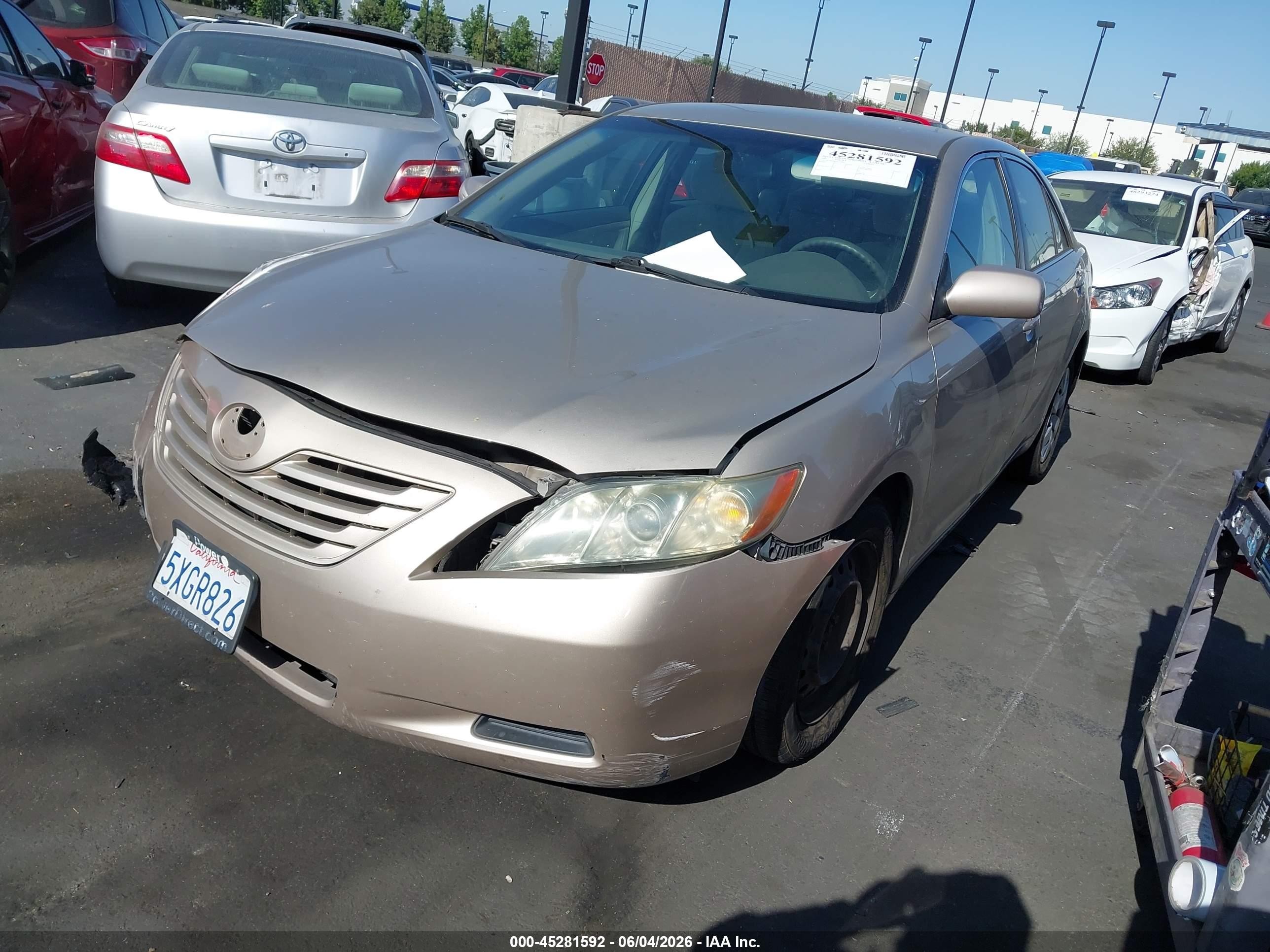 2007 Toyota Camry Ce Gold vin: 4T1BE46K37U103695