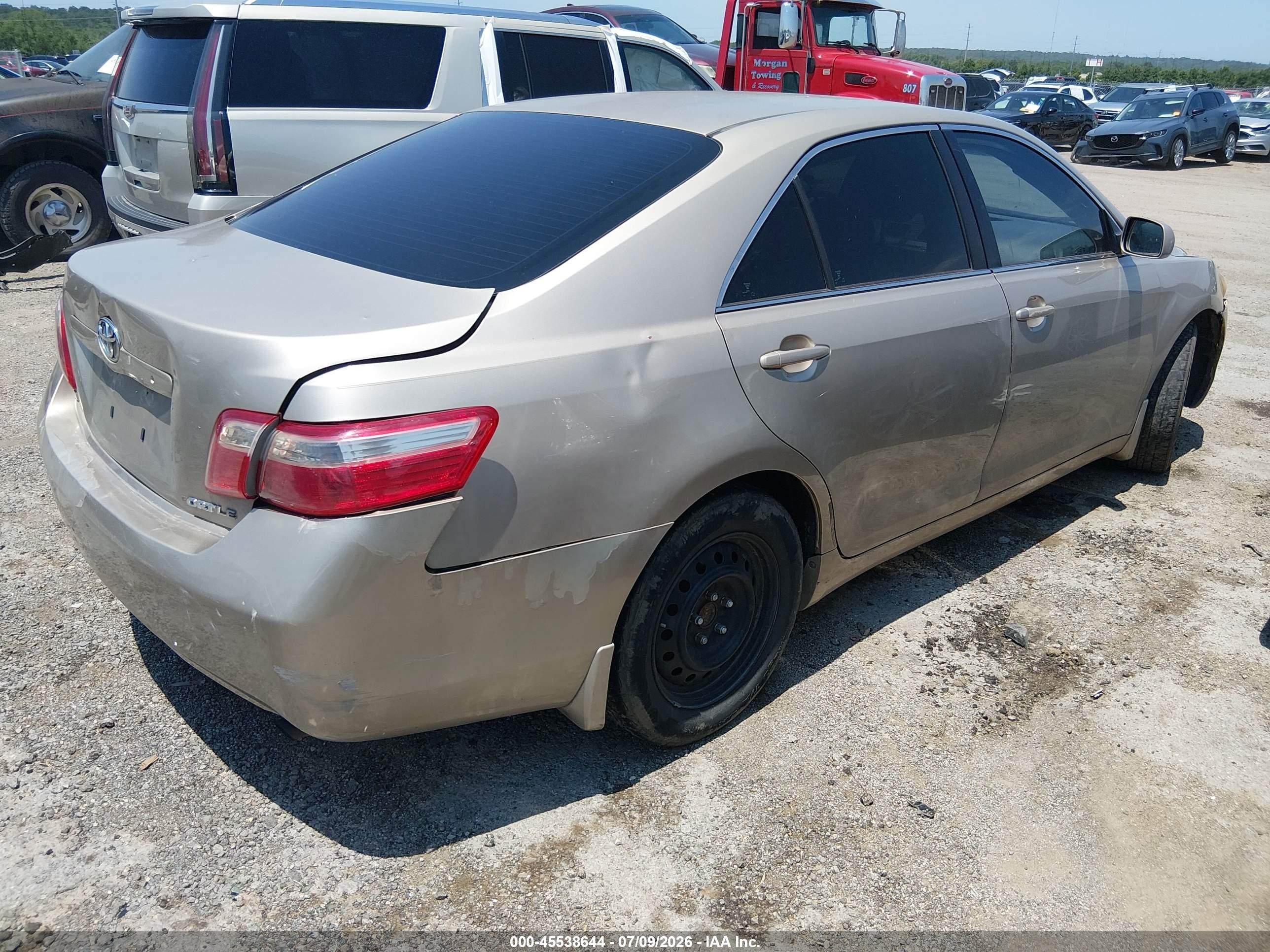 2007 Toyota Camry Le Золотой vin: 4T1BE46K37U108038