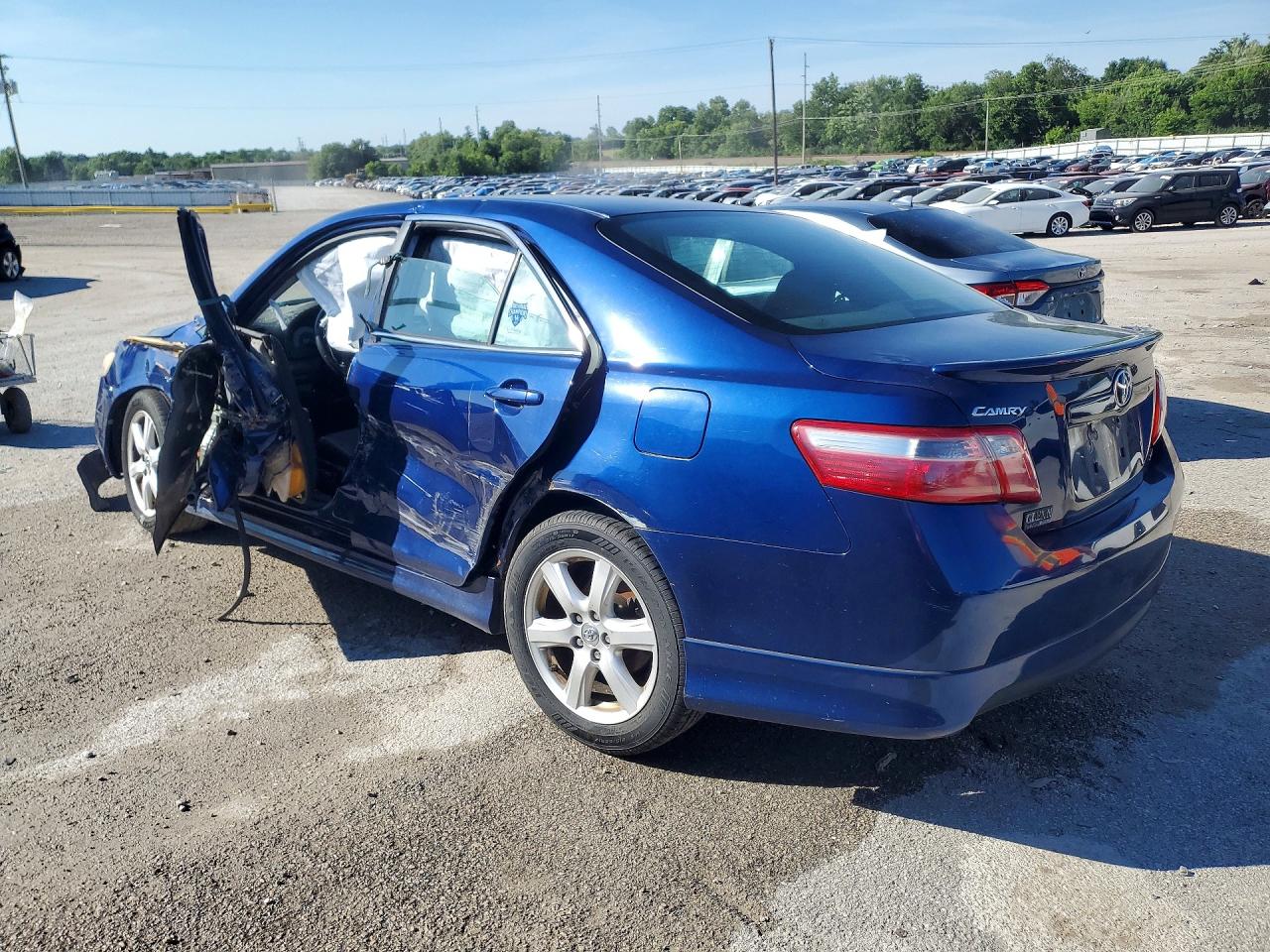 2007 Toyota Camry Se Blue vin: 4T1BE46K37U110226