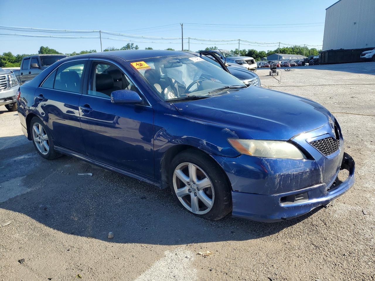 2007 Toyota Camry Se Blue vin: 4T1BE46K37U110226