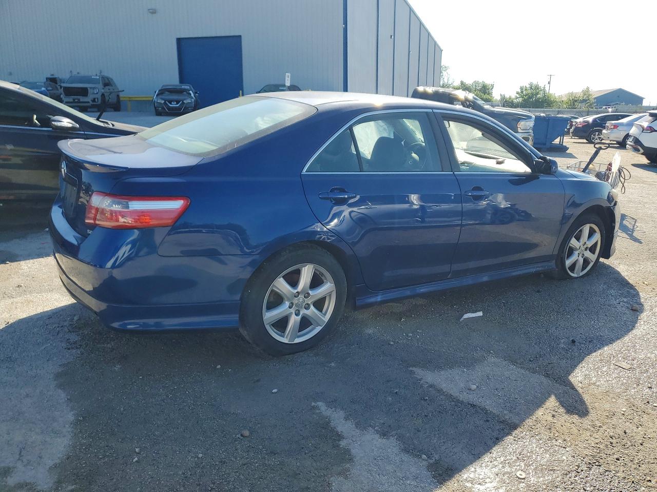 2007 Toyota Camry Se Blue vin: 4T1BE46K37U110226