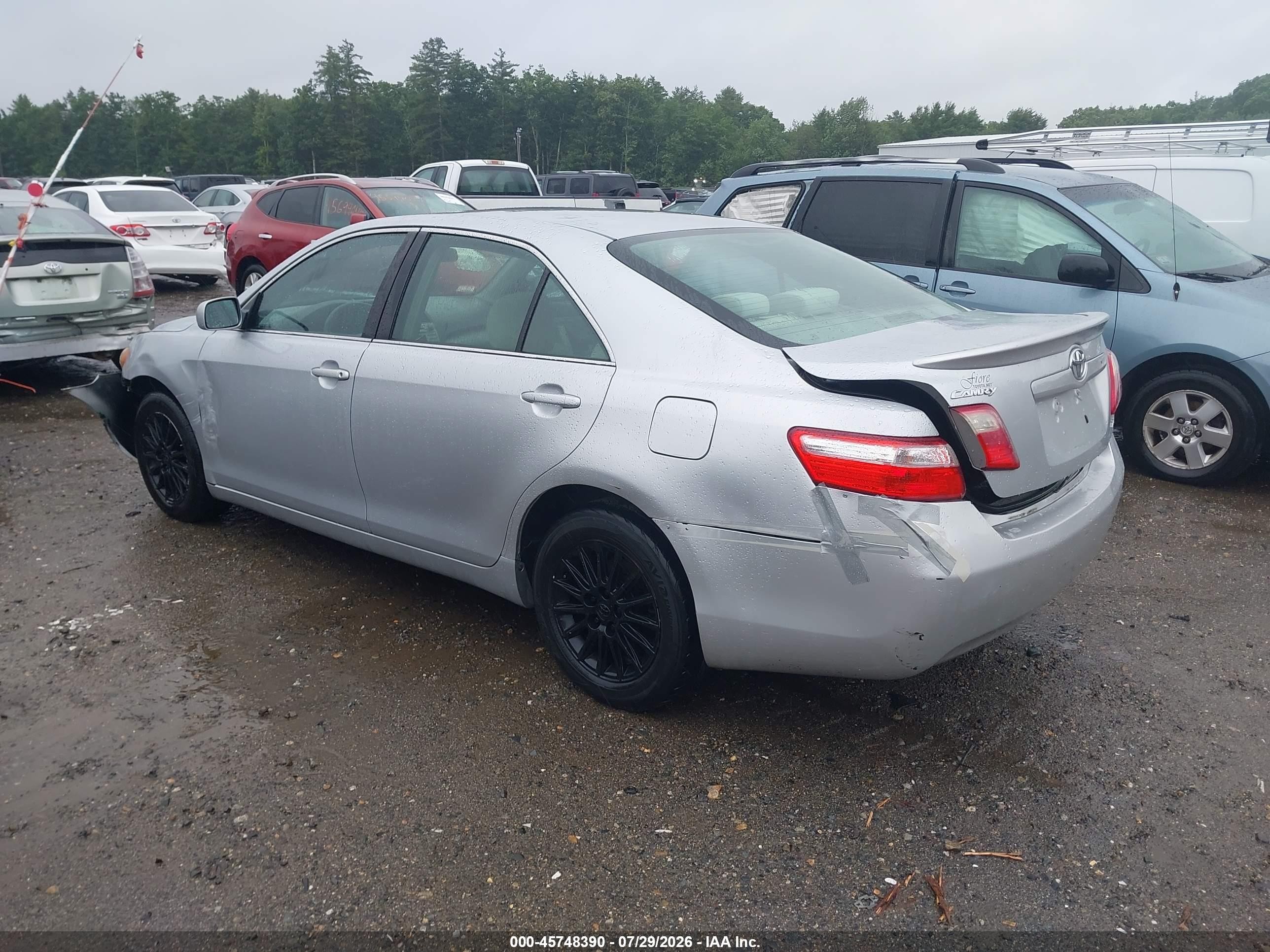 2007 Toyota Camry Le Silver vin: 4T1BE46K37U150628