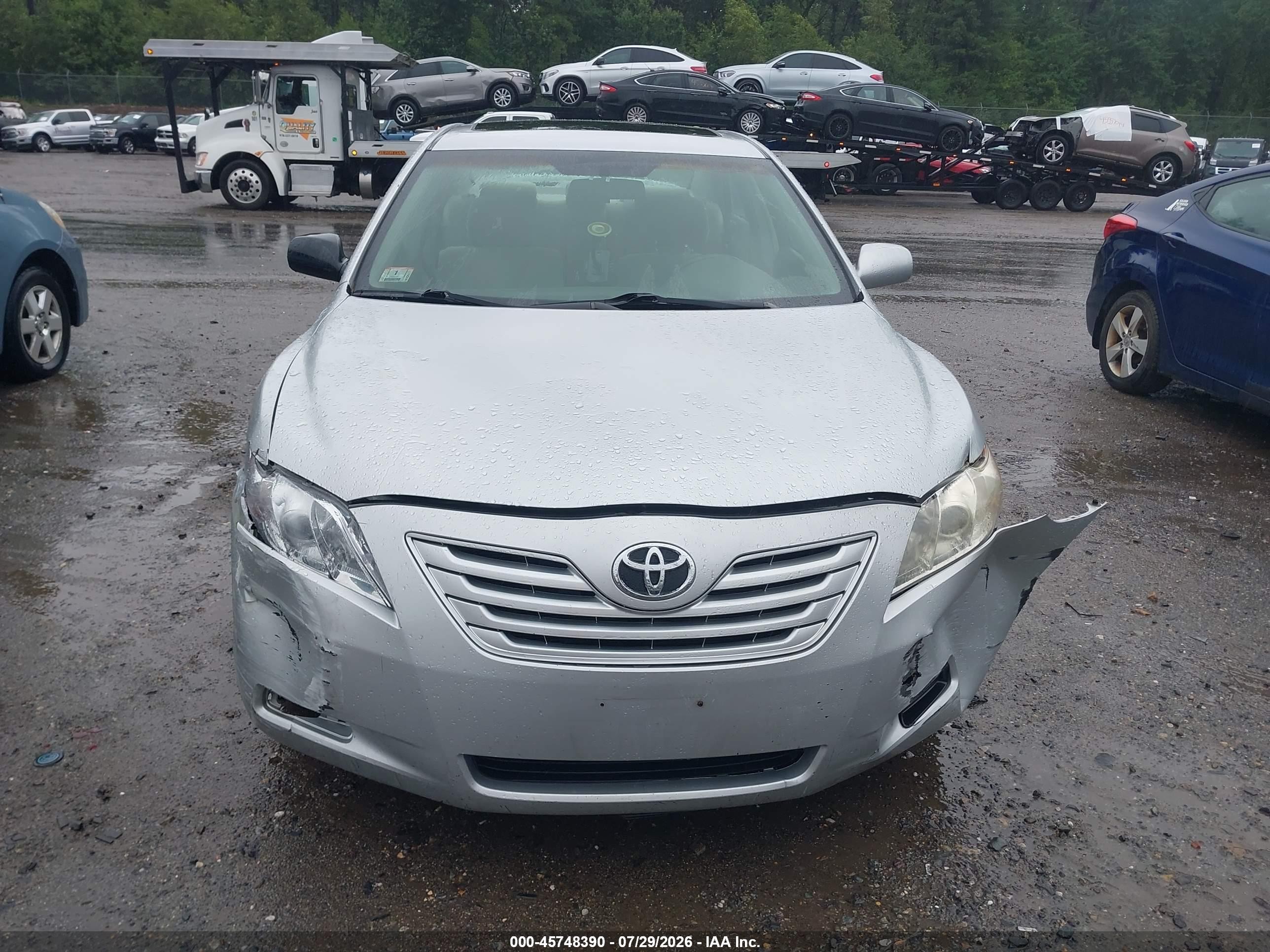 2007 Toyota Camry Le Silver vin: 4T1BE46K37U150628