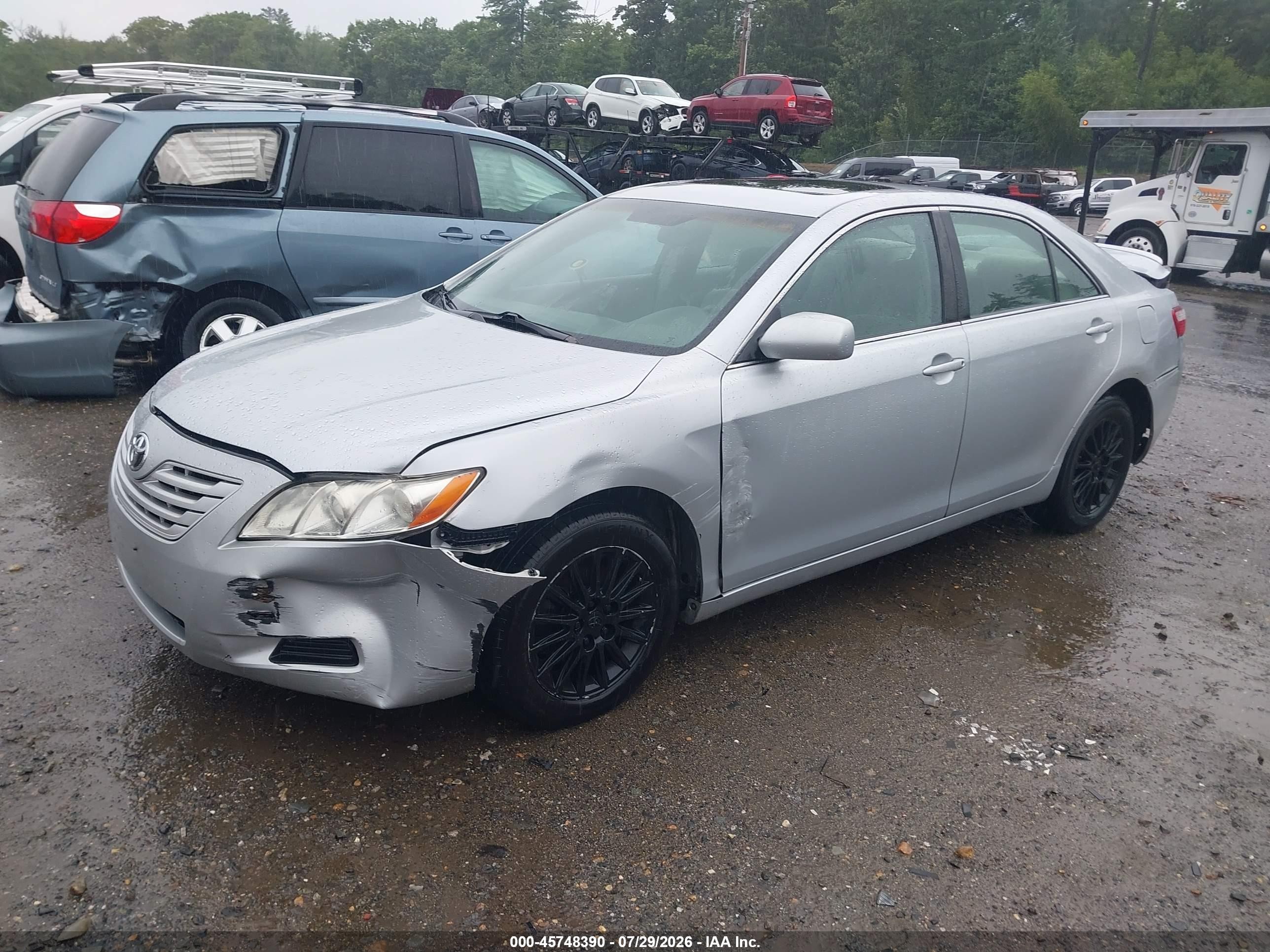 2007 Toyota Camry Le Silver vin: 4T1BE46K37U150628