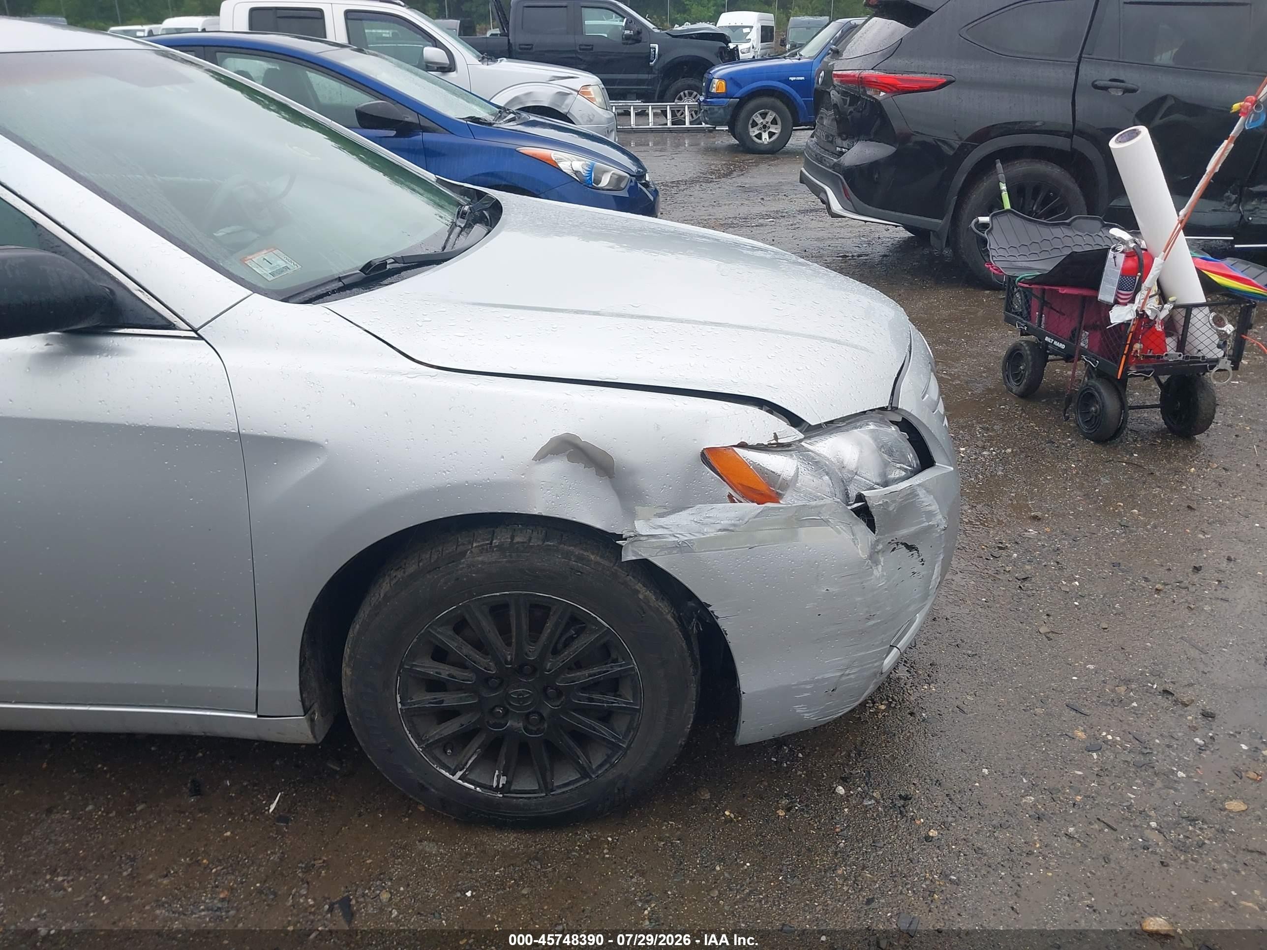 2007 Toyota Camry Le Silver vin: 4T1BE46K37U150628